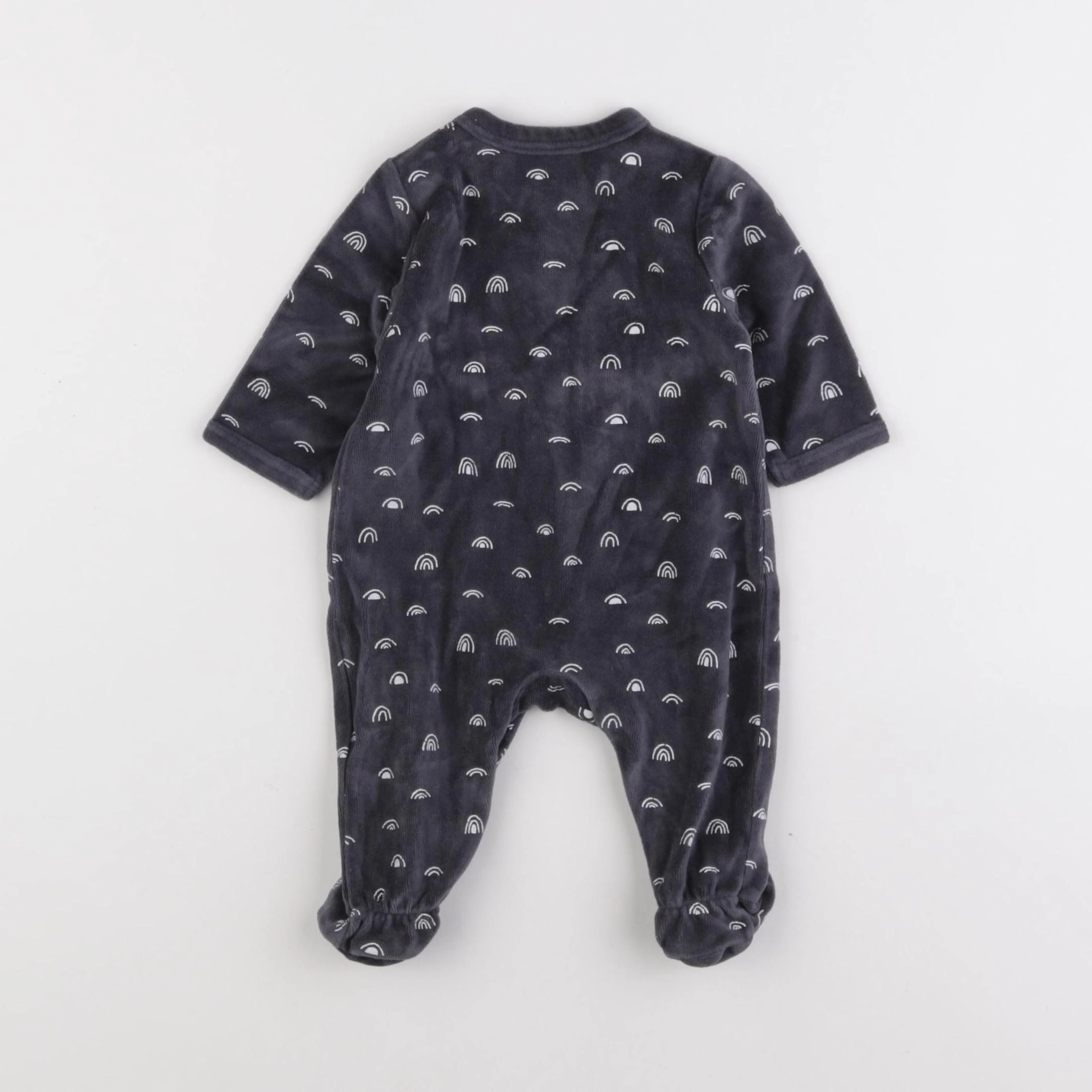 La Redoute - pyjama velours gris - 3 mois