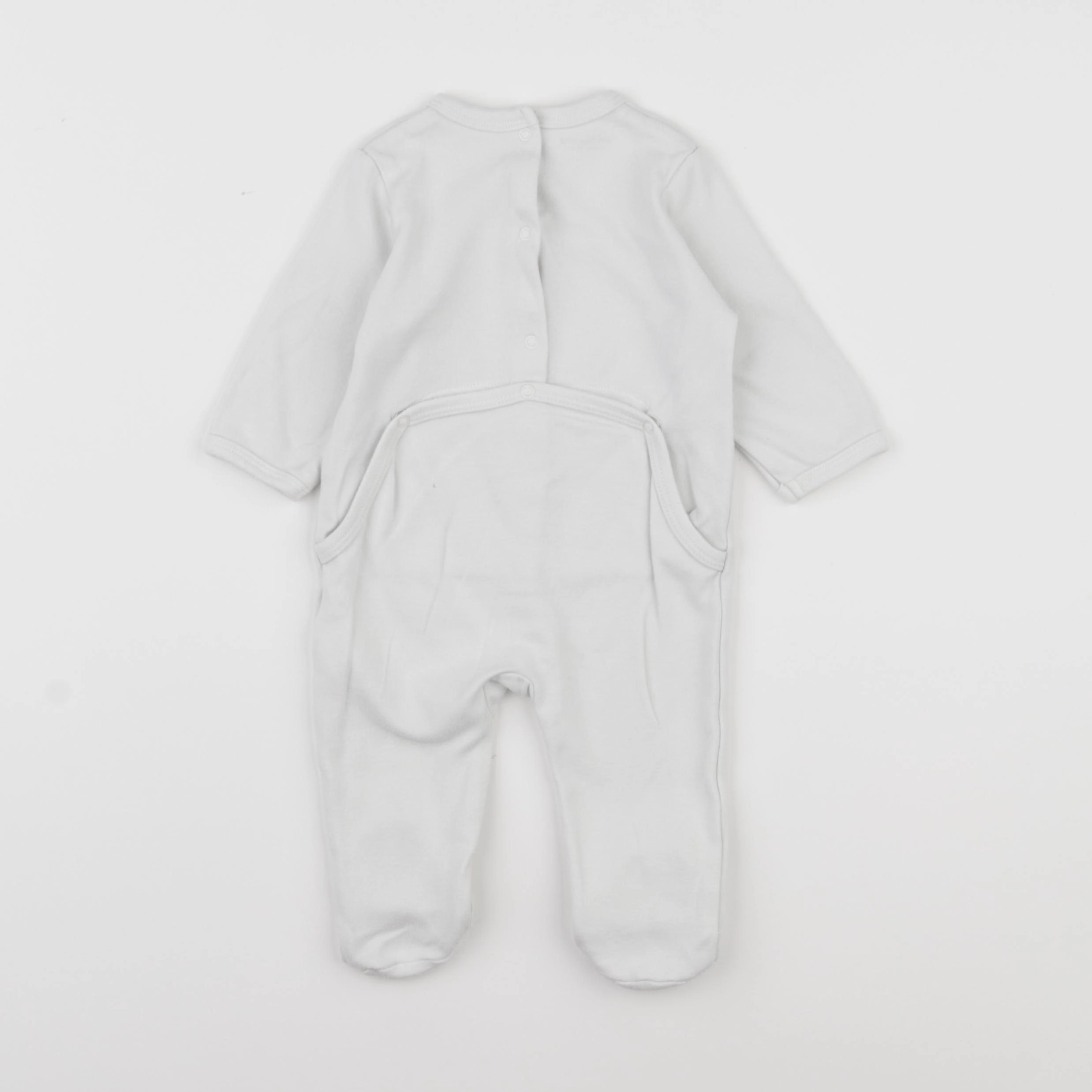 Vertbaudet - pyjama coton blanc - 6 mois