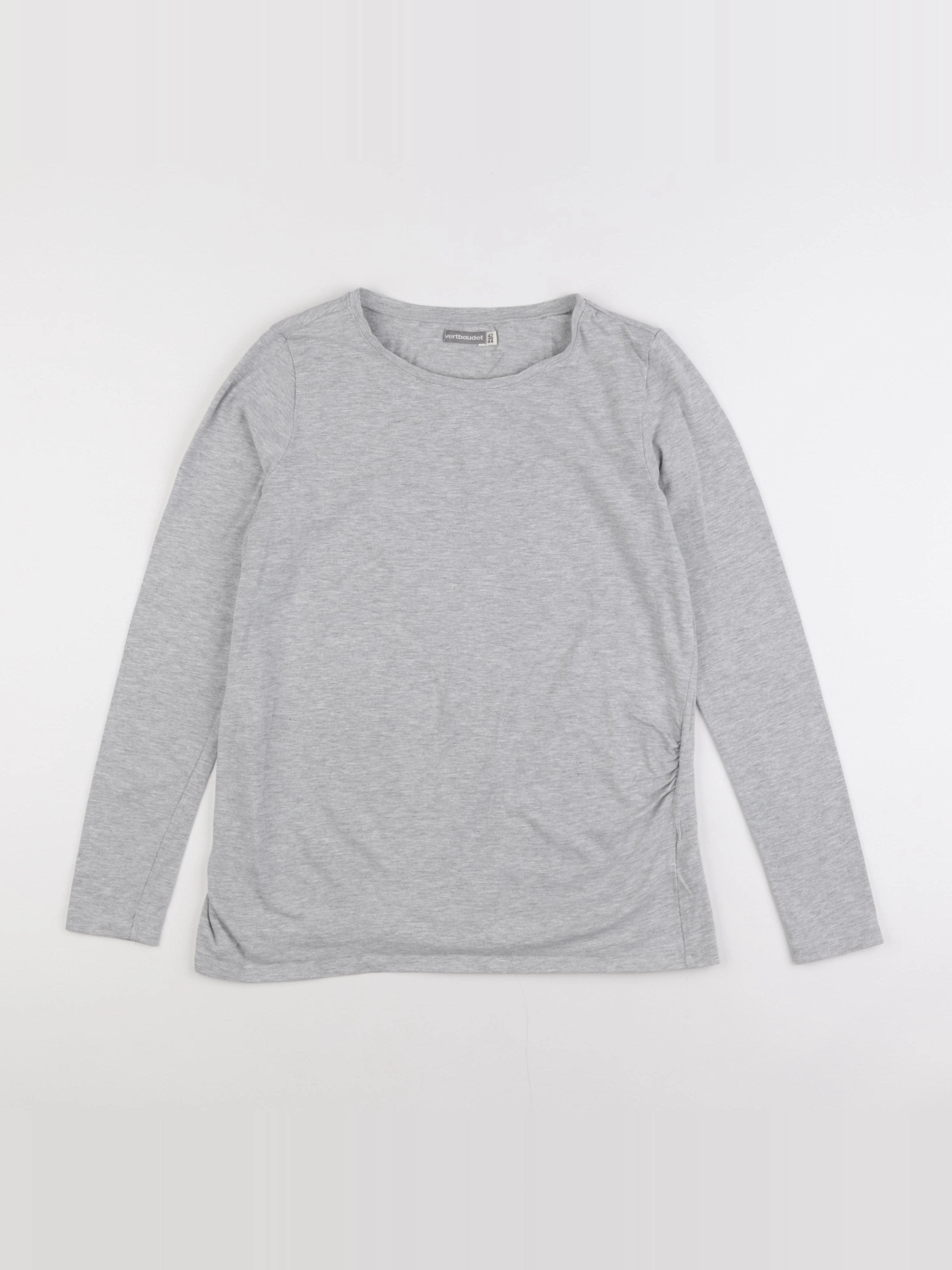 Vertbaudet - tee-shirt grossesse gris - 42 à 44
