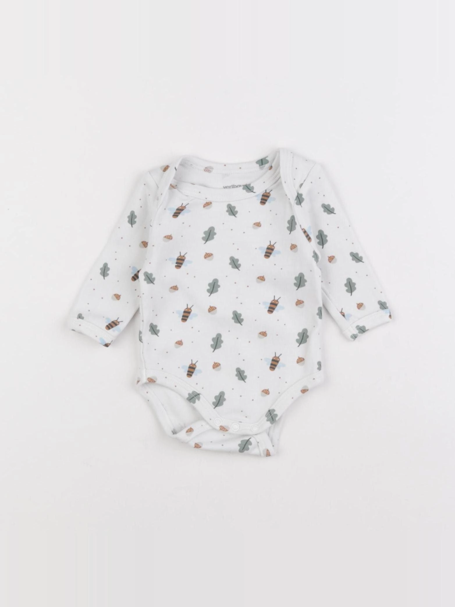 Vertbaudet - body blanc - 1 mois