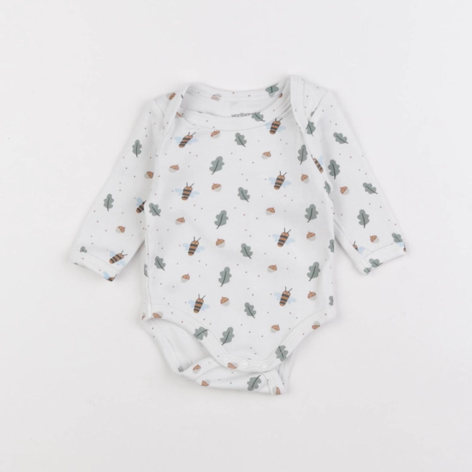 Vertbaudet - body blanc - 1 mois