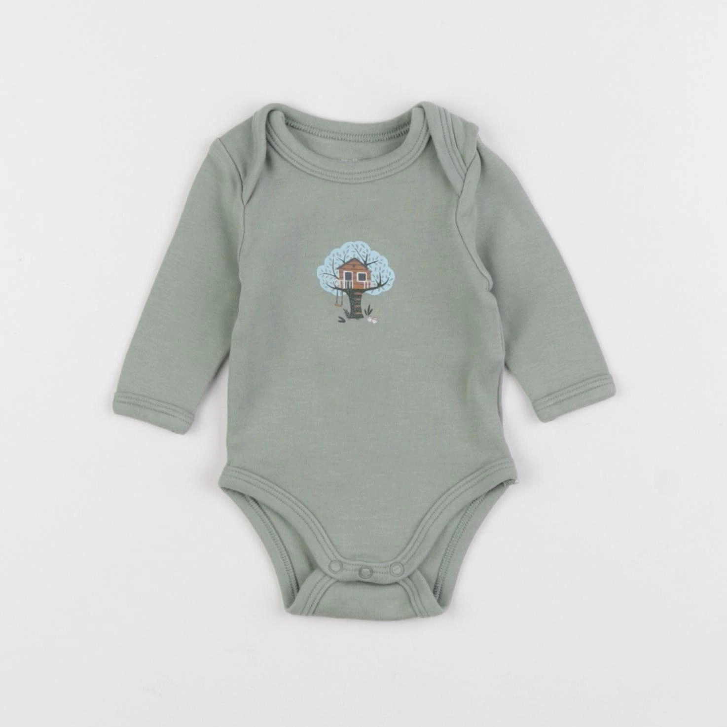 Vertbaudet - body vert - 1 mois