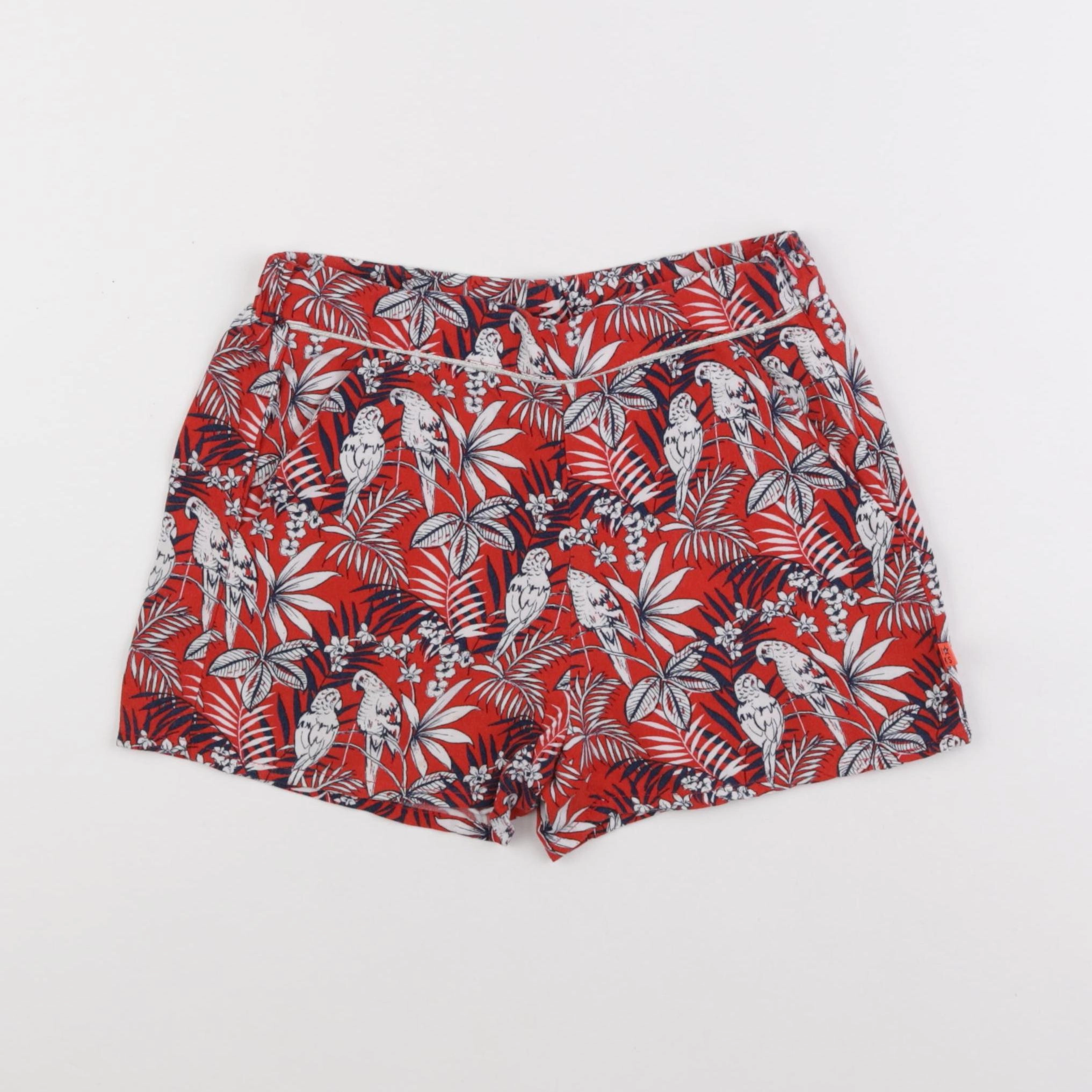 IKKS - short rouge - 8 ans
