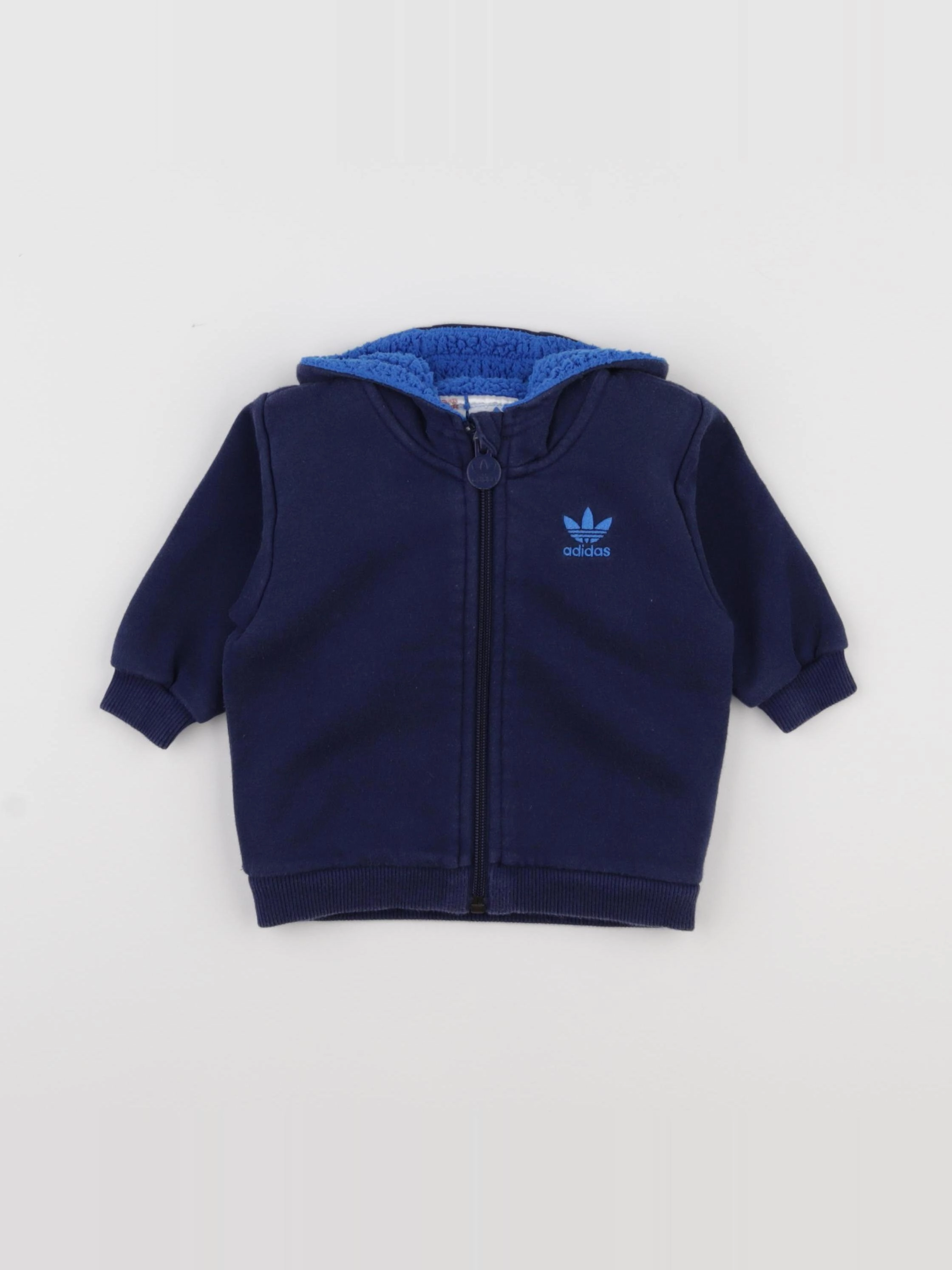 Adidas - sweat bleu - 6 mois
