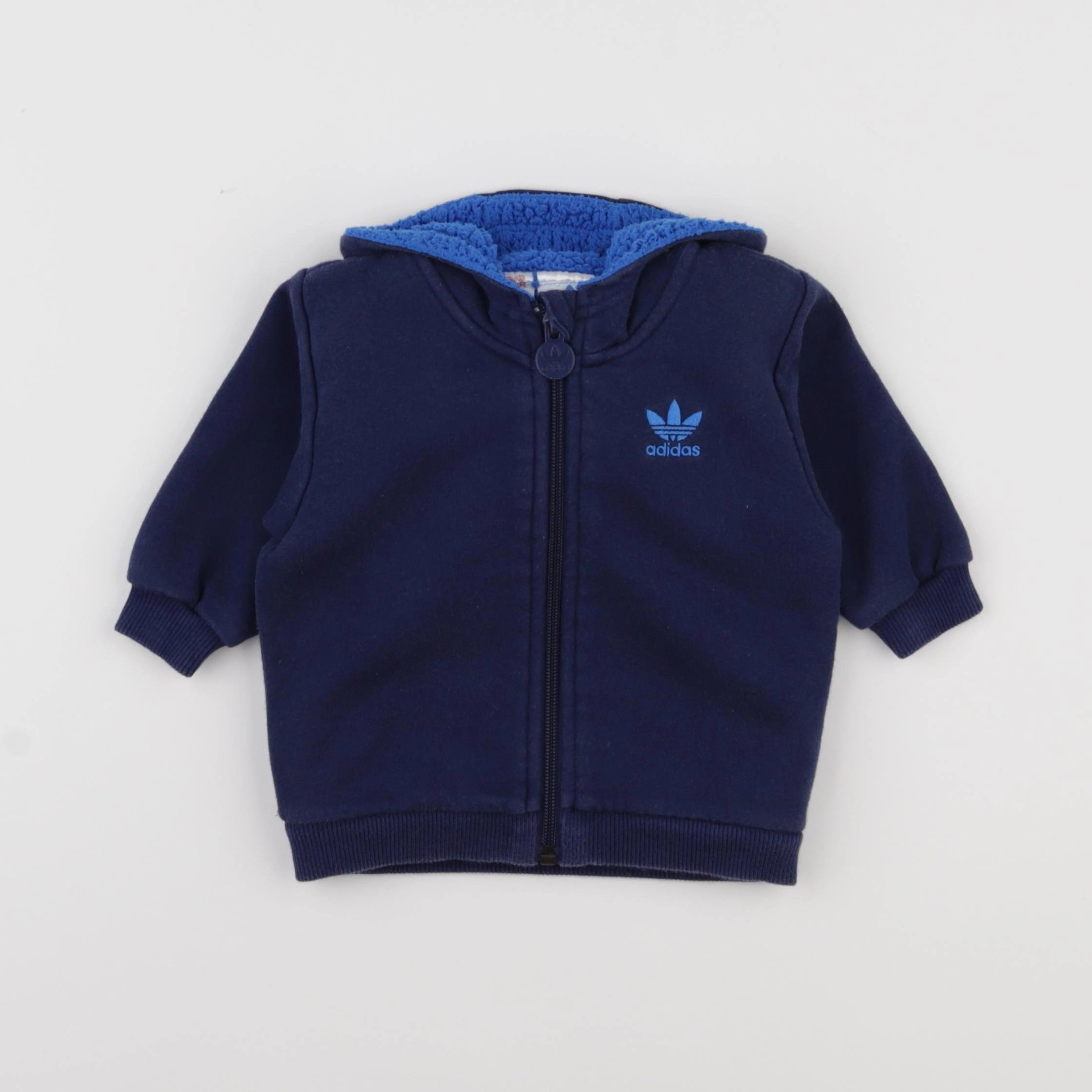Adidas - sweat bleu - 6 mois