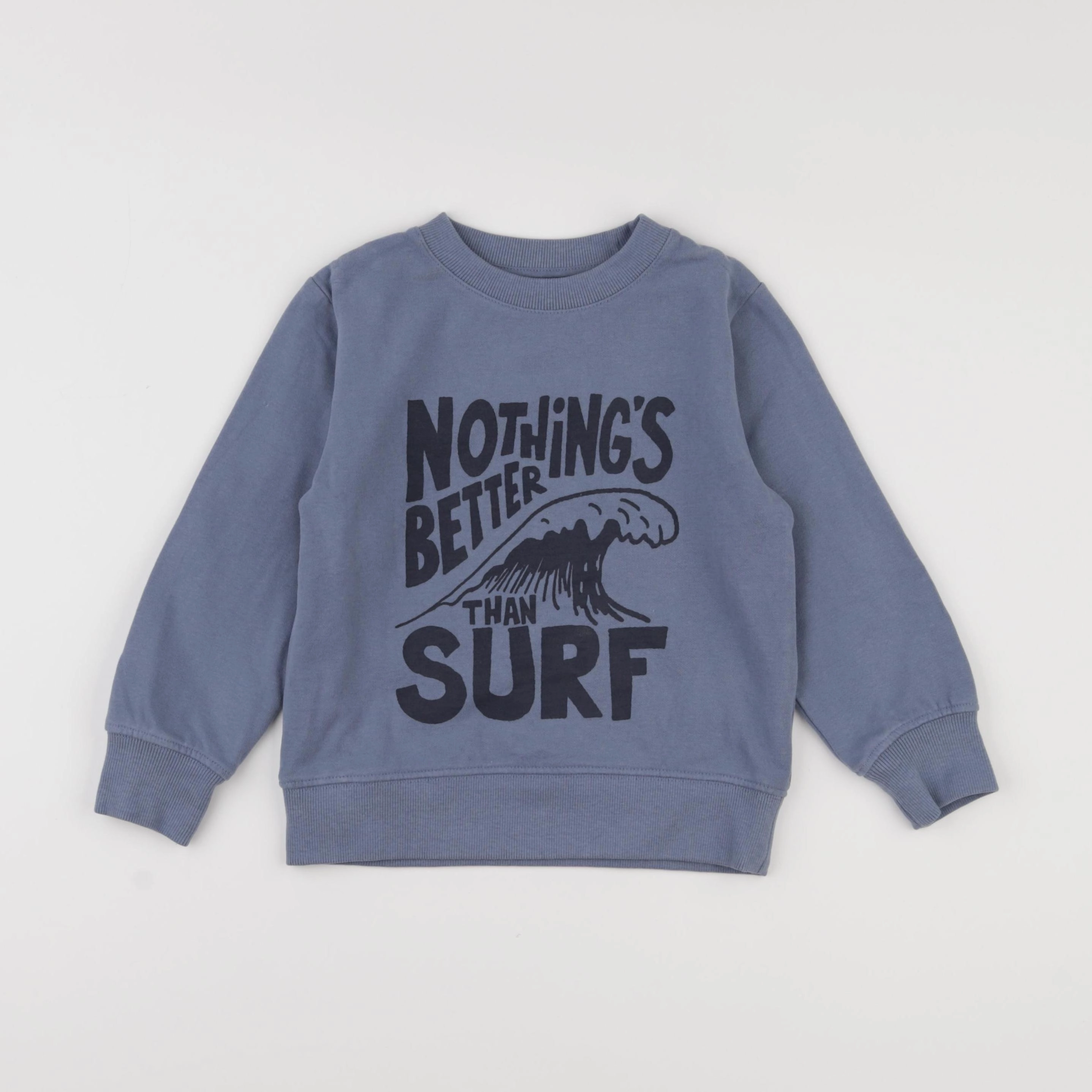 Vertbaudet - sweat bleu - 6 ans