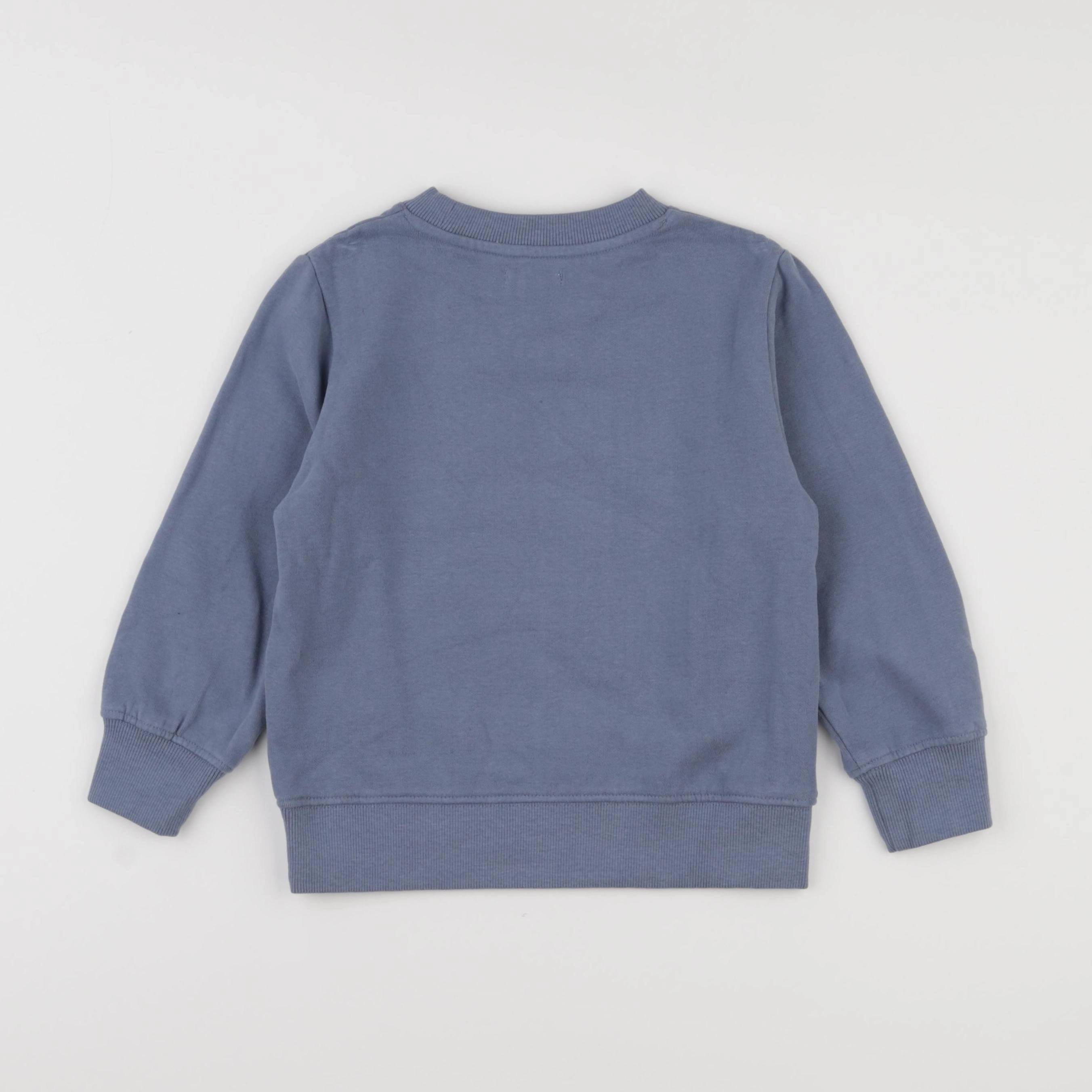 Vertbaudet - sweat bleu - 6 ans