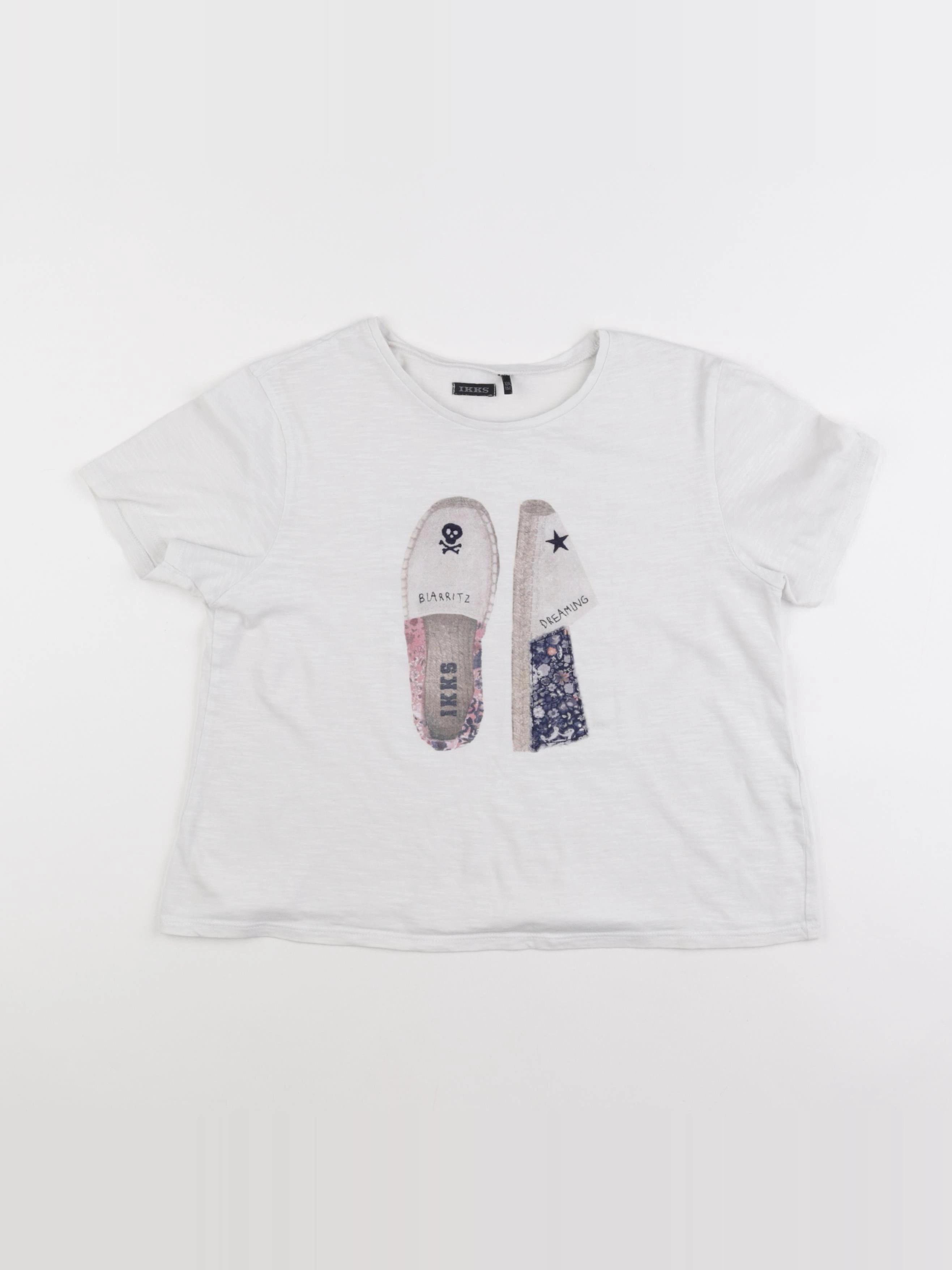 IKKS - tee-shirt blanc - 12 ans
