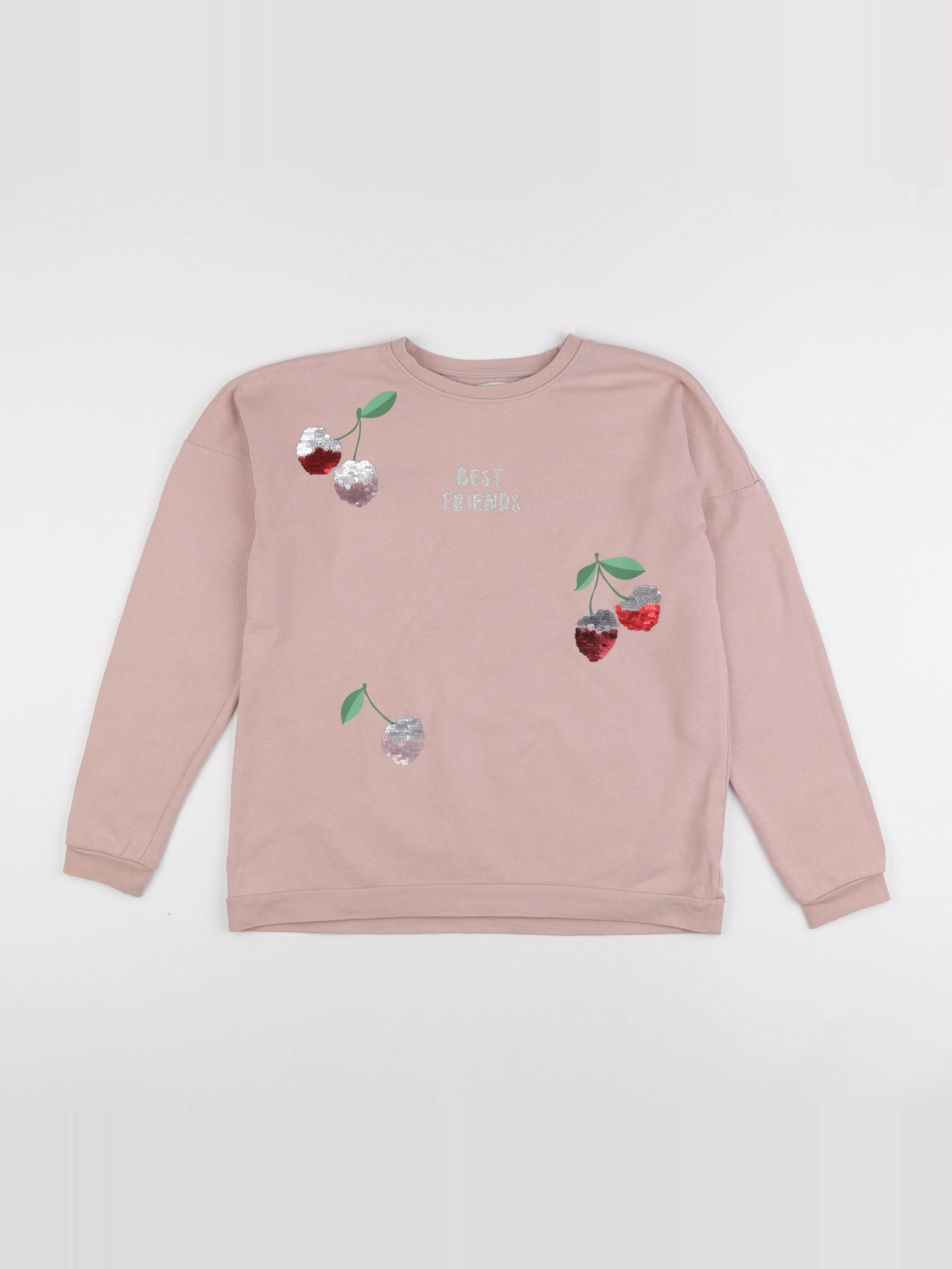 Vertbaudet - sweat rose - 14 ans