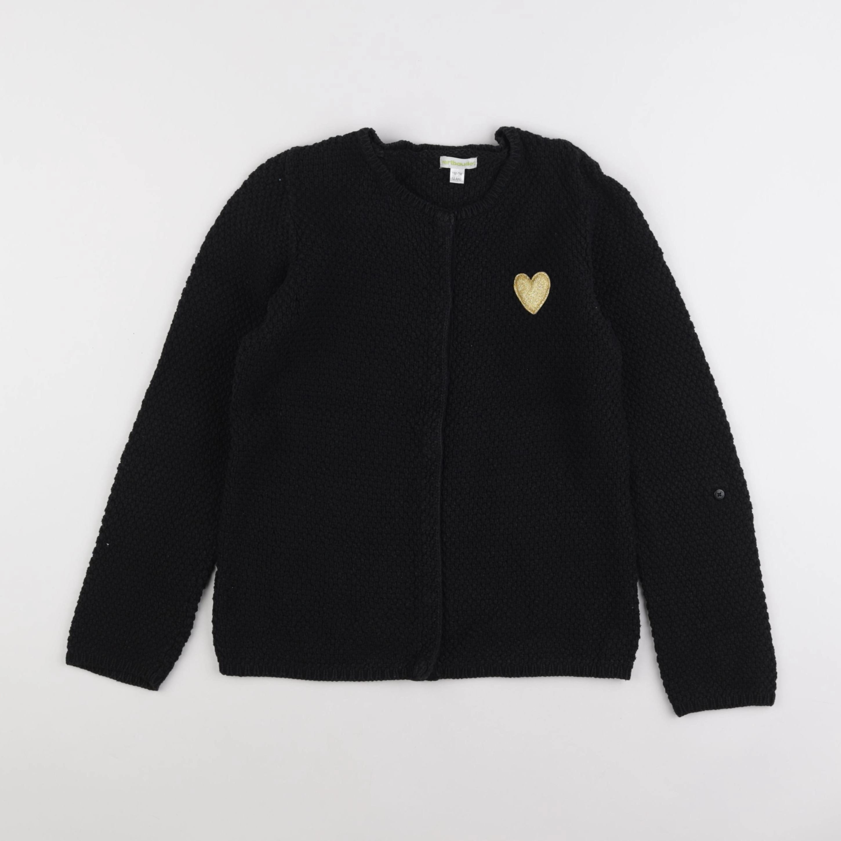 Vertbaudet - gilet noir - 12 ans