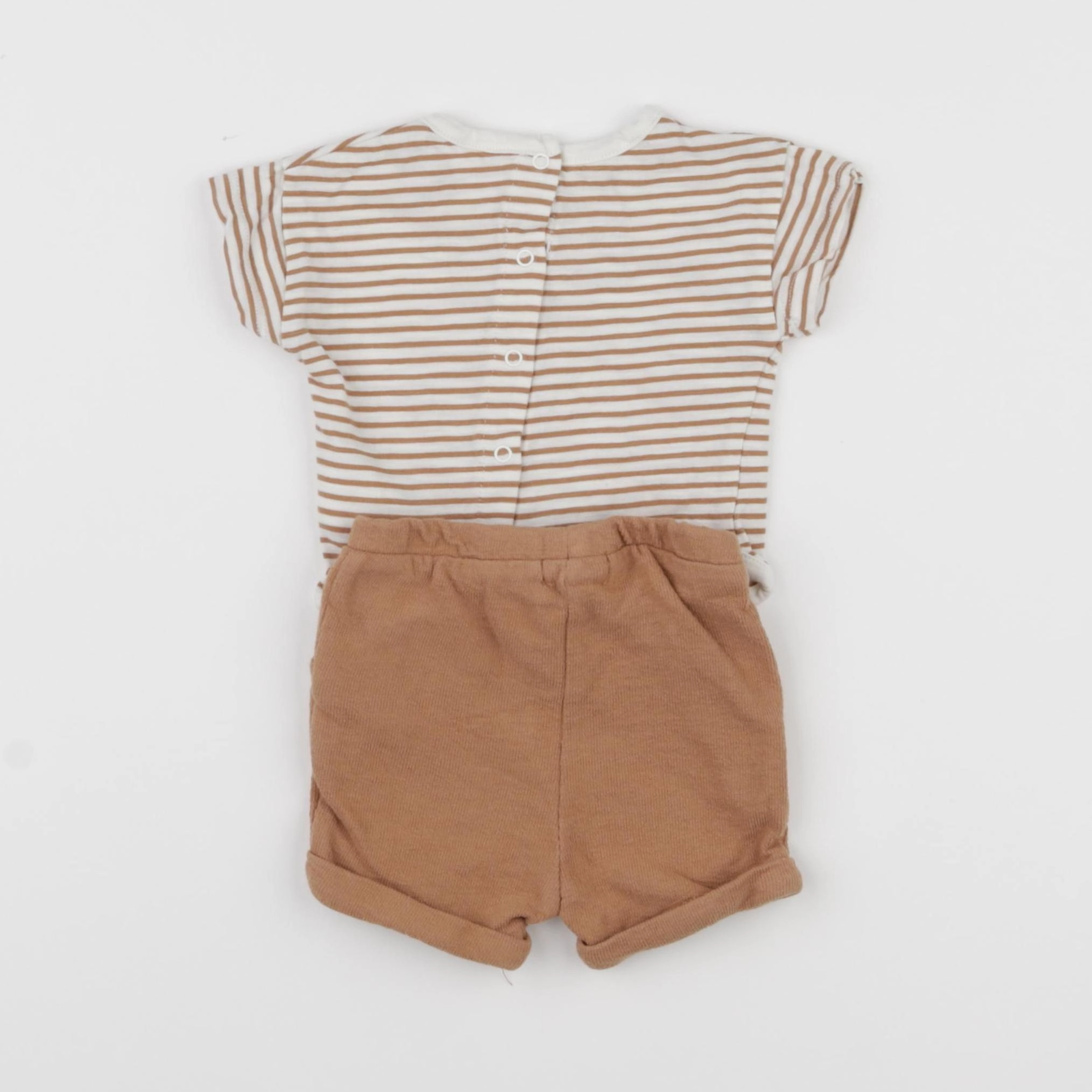 Vertbaudet - ensemble marron - 3 mois
