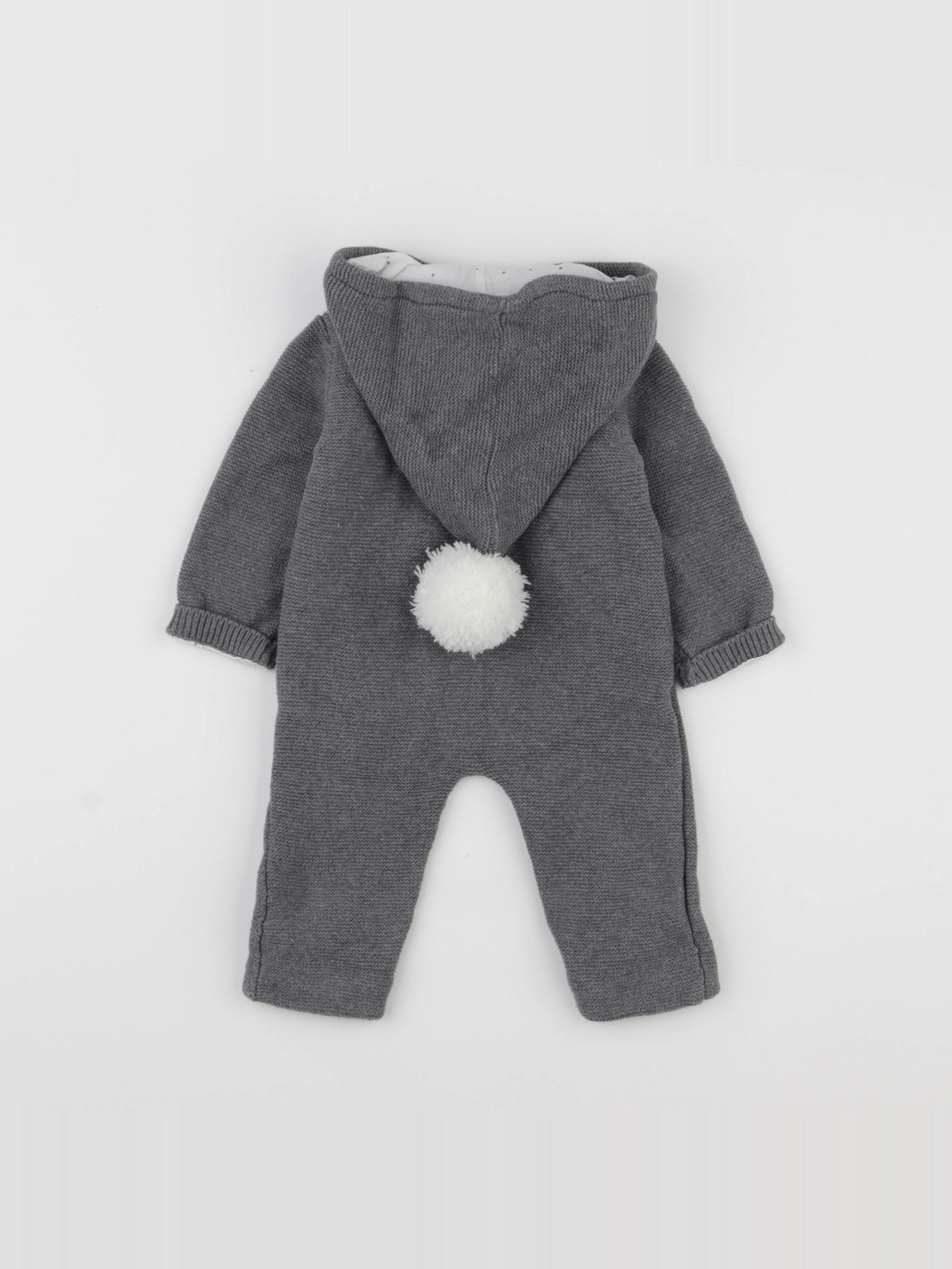 Vertbaudet - combinaison gris - 6 mois