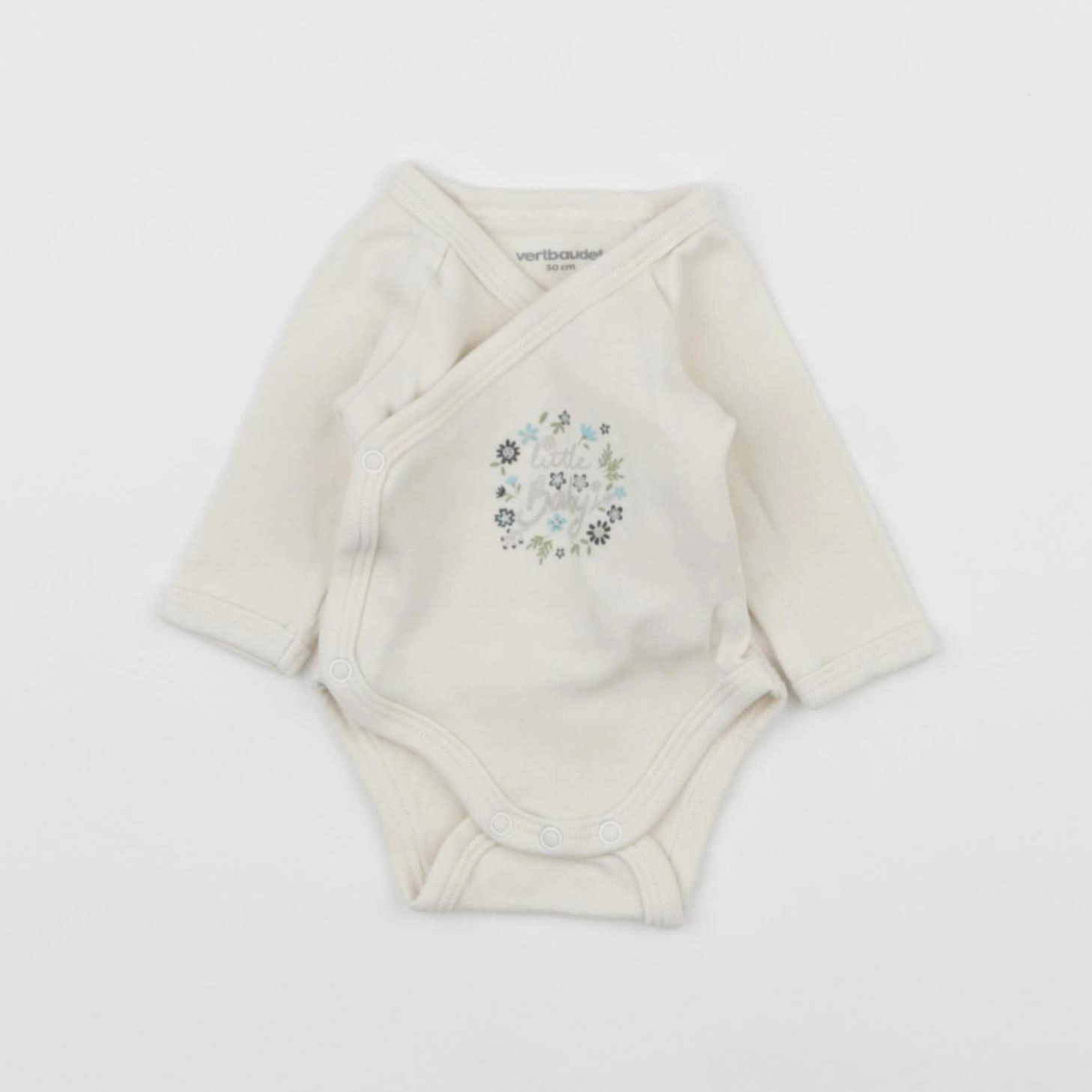 Vertbaudet - body beige - 0 mois