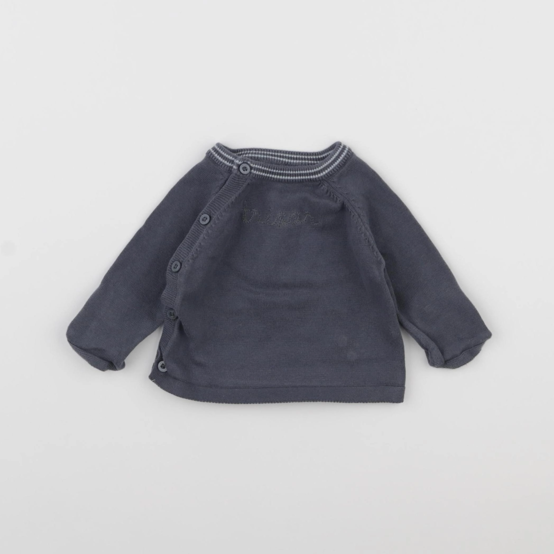 Vertbaudet - pull gris - 6 mois