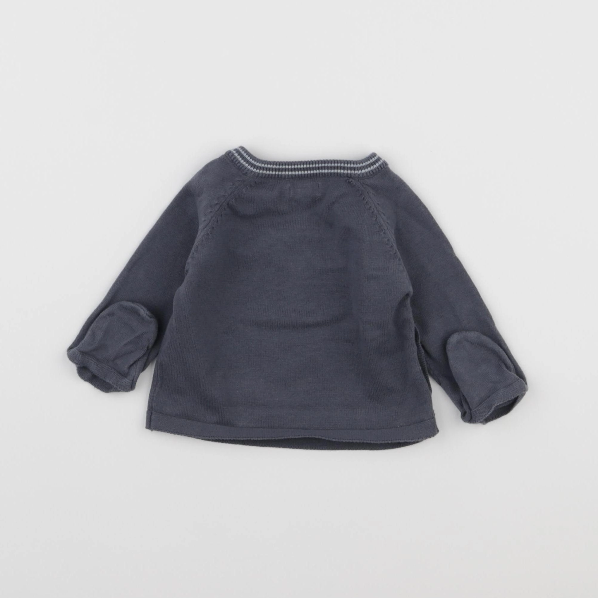 Vertbaudet - pull gris - 6 mois