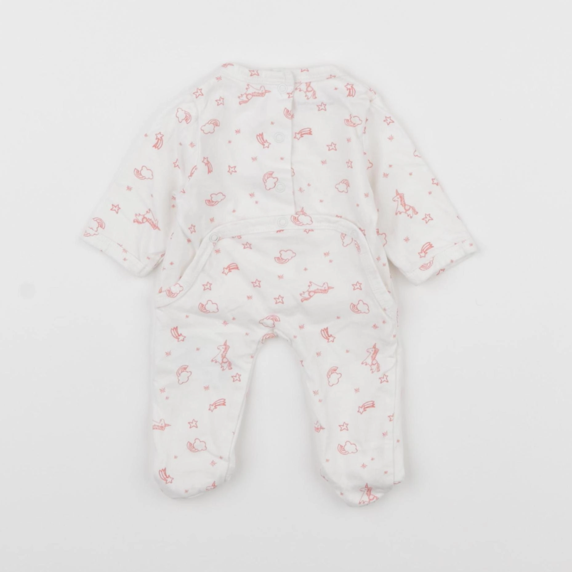Vertbaudet - pyjama coton rose - 0 mois