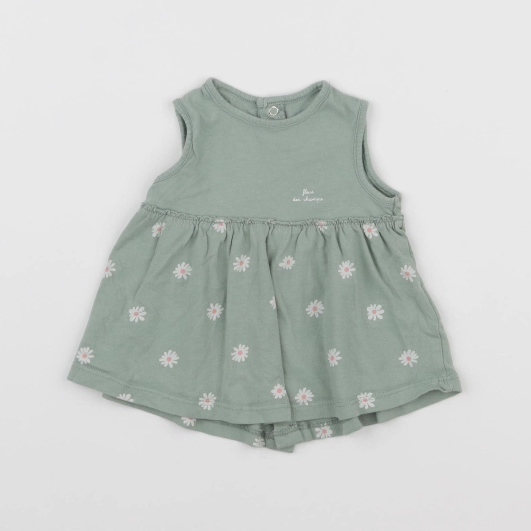 Vertbaudet - robe vert - 1 mois