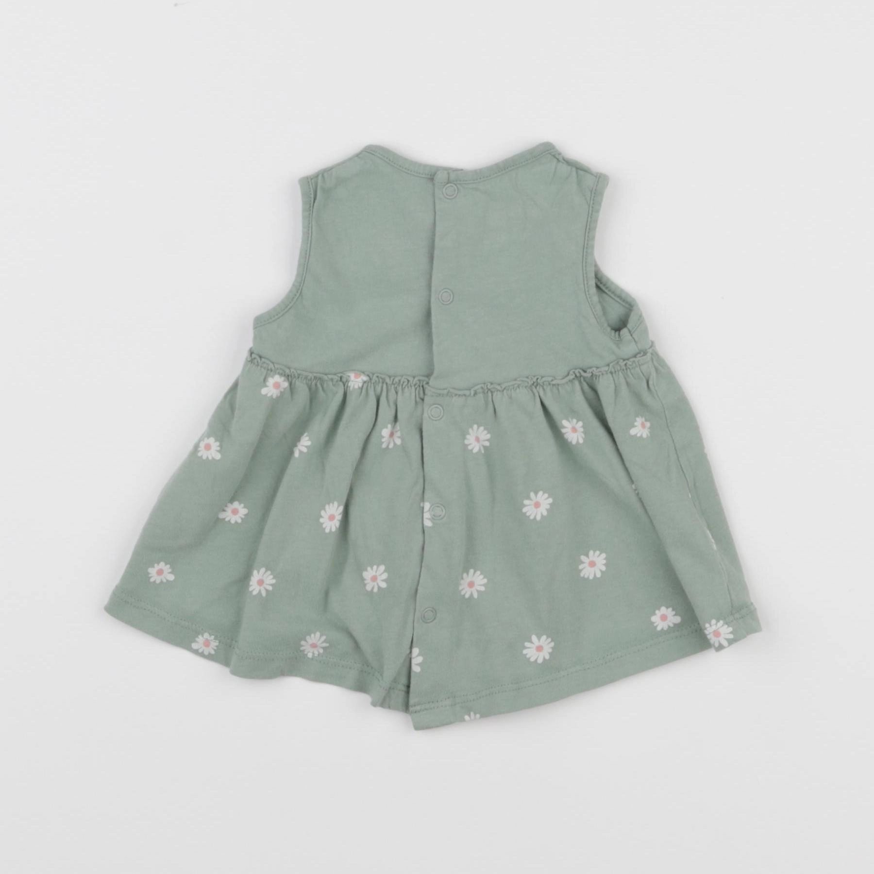 Vertbaudet - robe vert - 1 mois