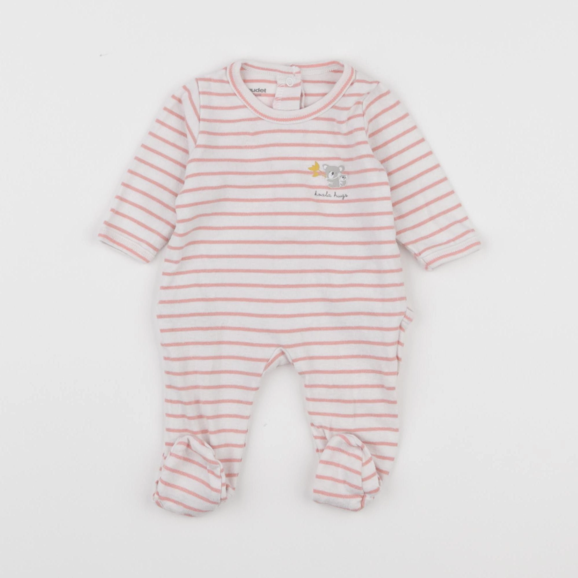 Vertbaudet - pyjama coton rose - 1 mois