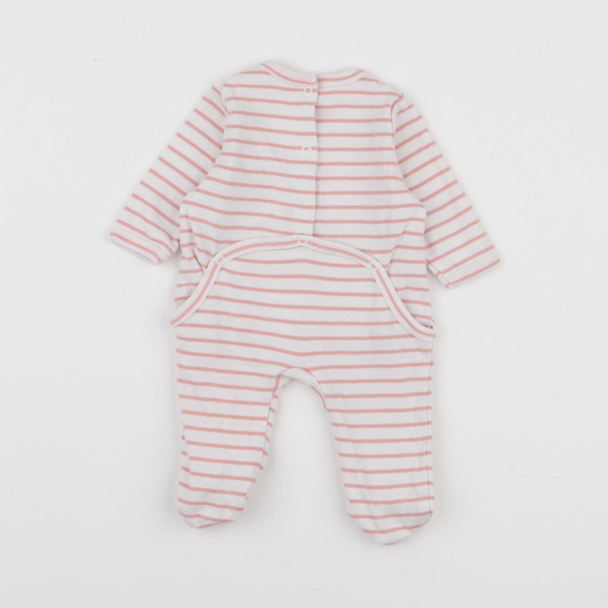 Vertbaudet - pyjama coton rose - 1 mois