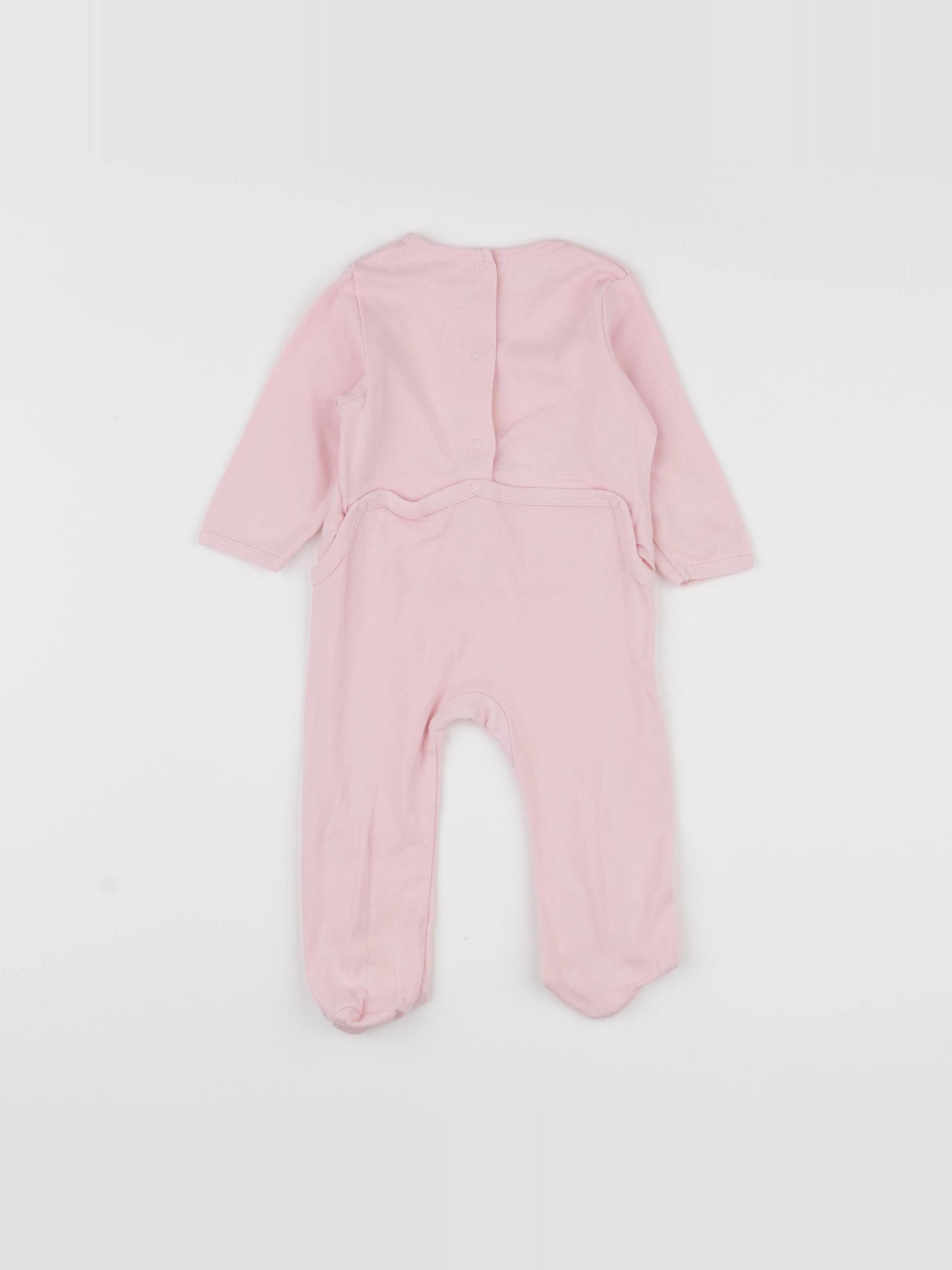 Vertbaudet - pyjama coton rose - 6 mois