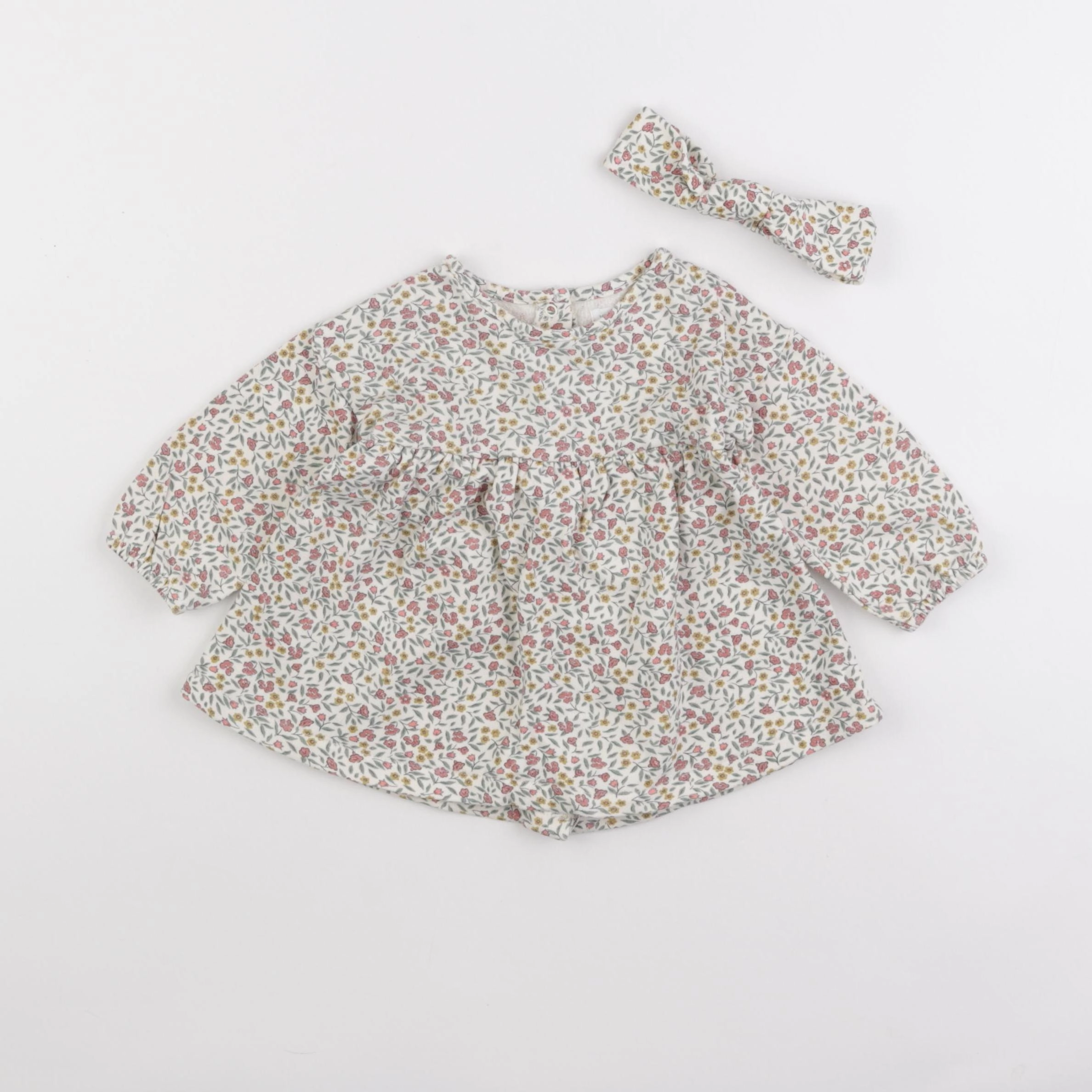 Vertbaudet - robe multicolore - 6 mois