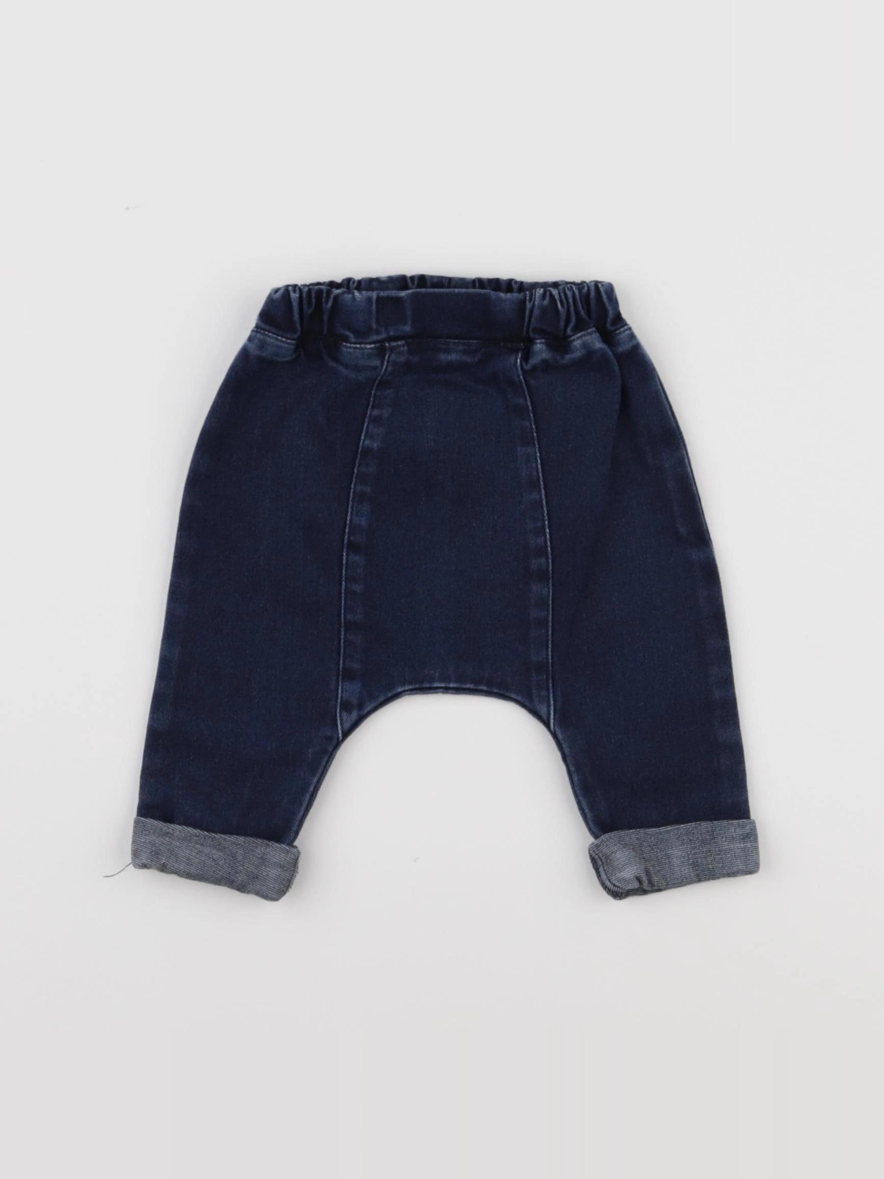 Vertbaudet - sarouel bleu - 3 mois