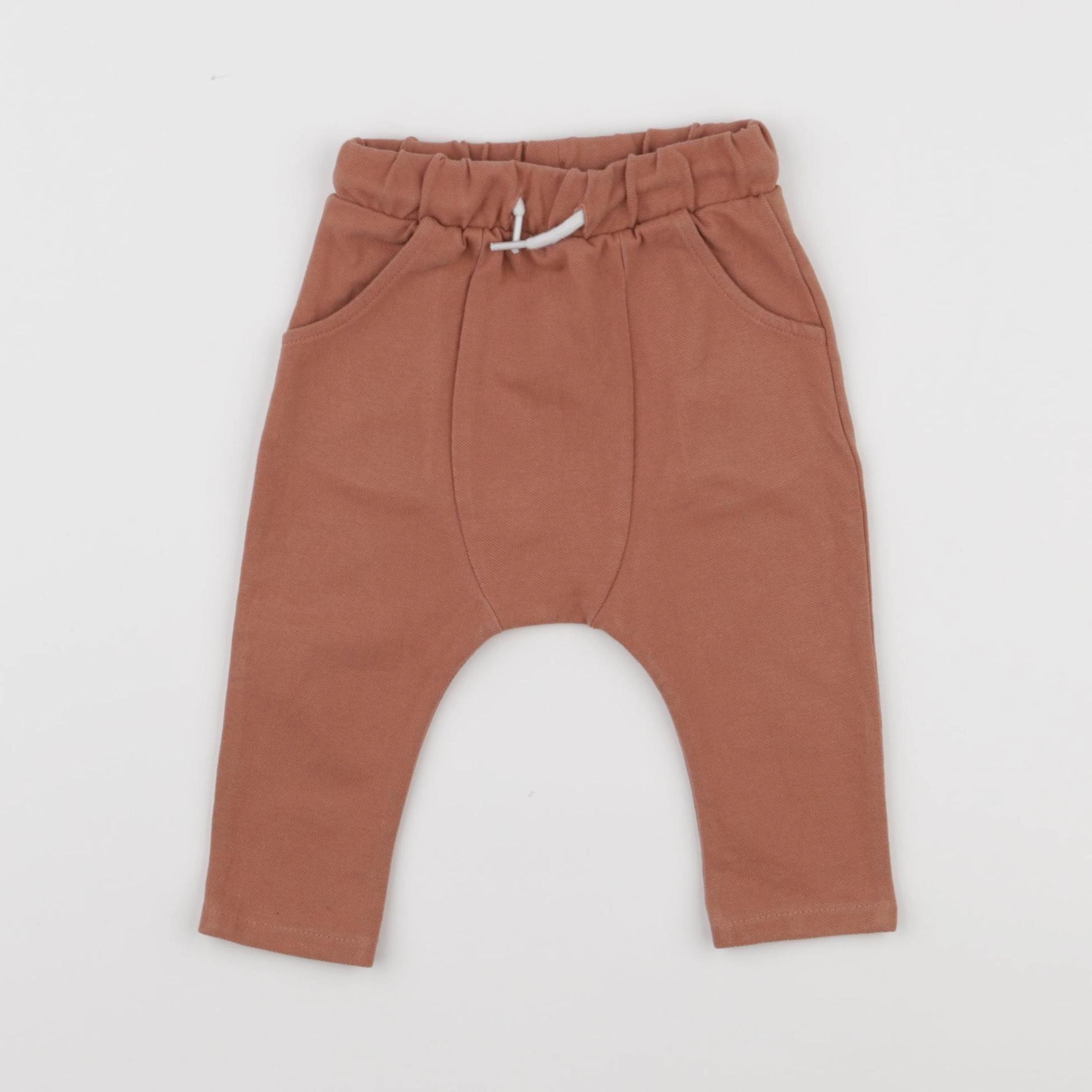 Vertbaudet - sarouel marron - 6 mois