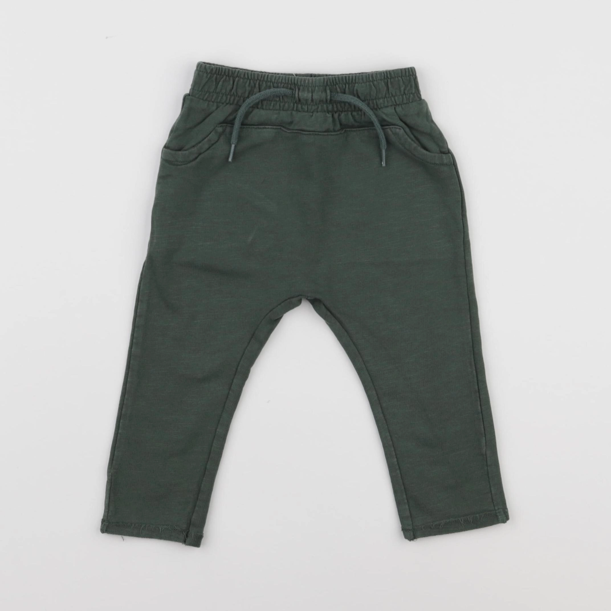 Vertbaudet - jogging vert - 9 mois