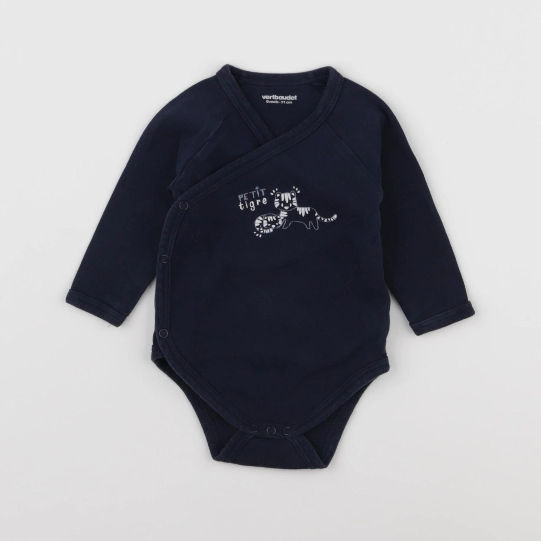 Vertbaudet - body bleu - 9 mois