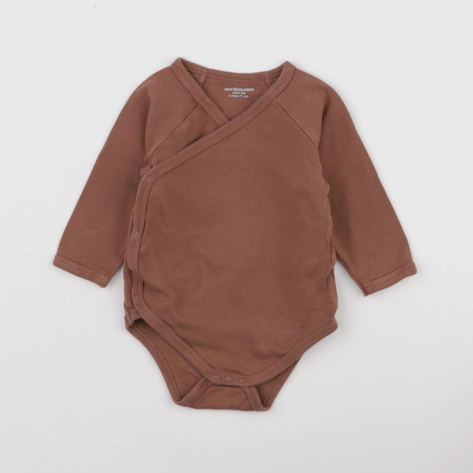 Vertbaudet - body marron - 9 mois