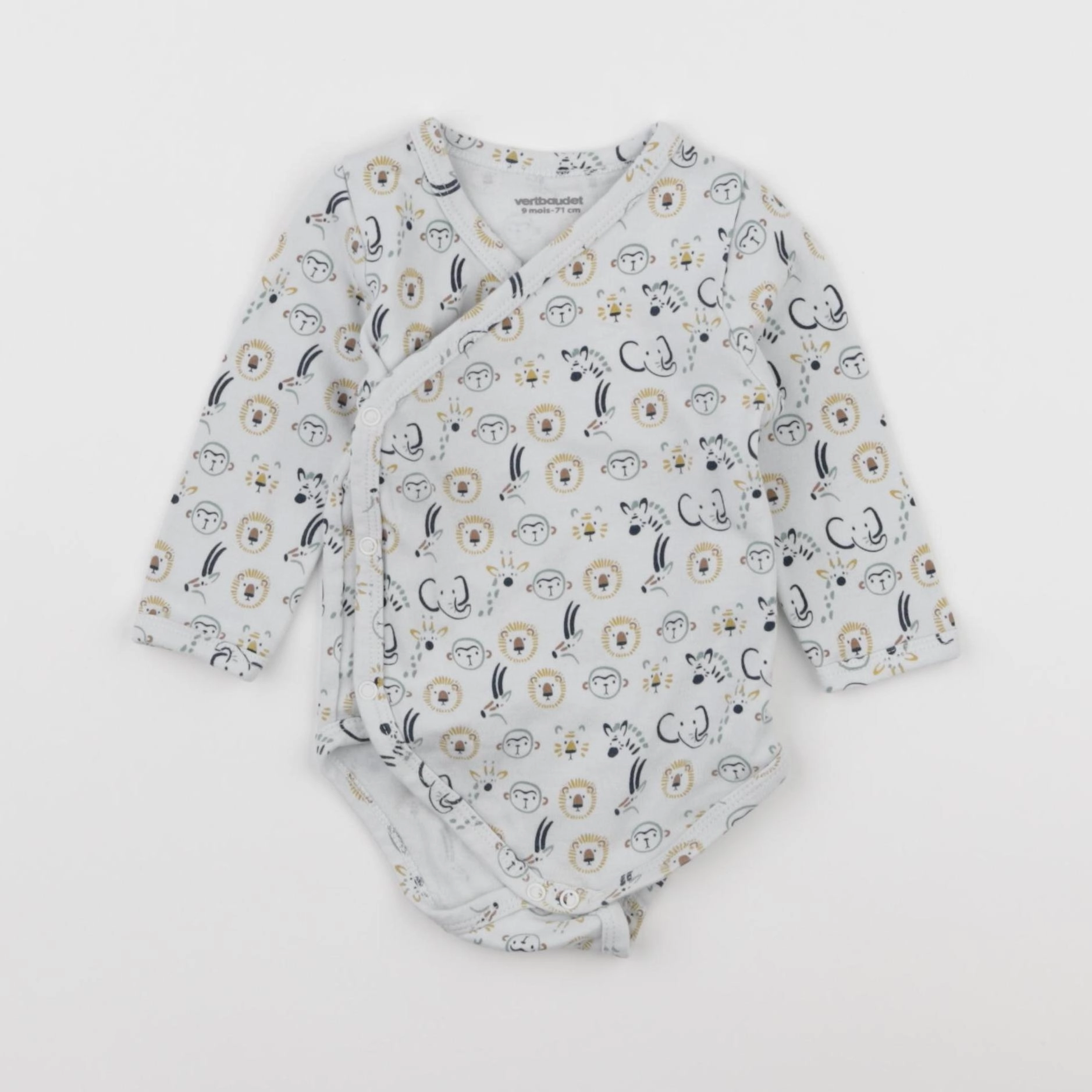 Vertbaudet - body multicolore - 9 mois