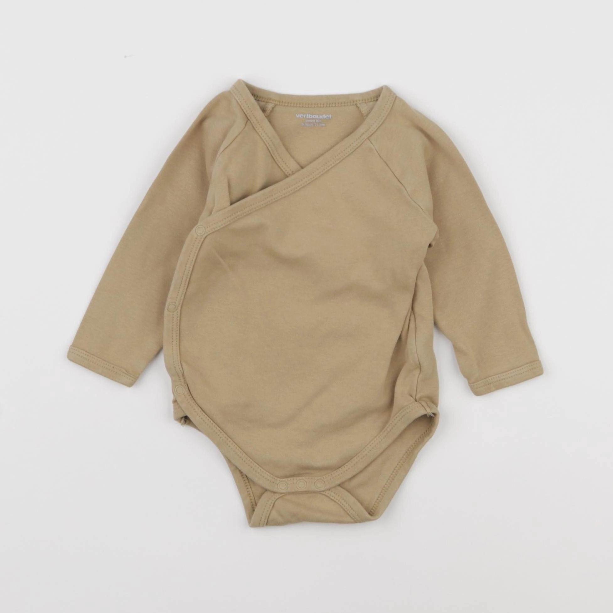 Vertbaudet - body beige - 9 mois