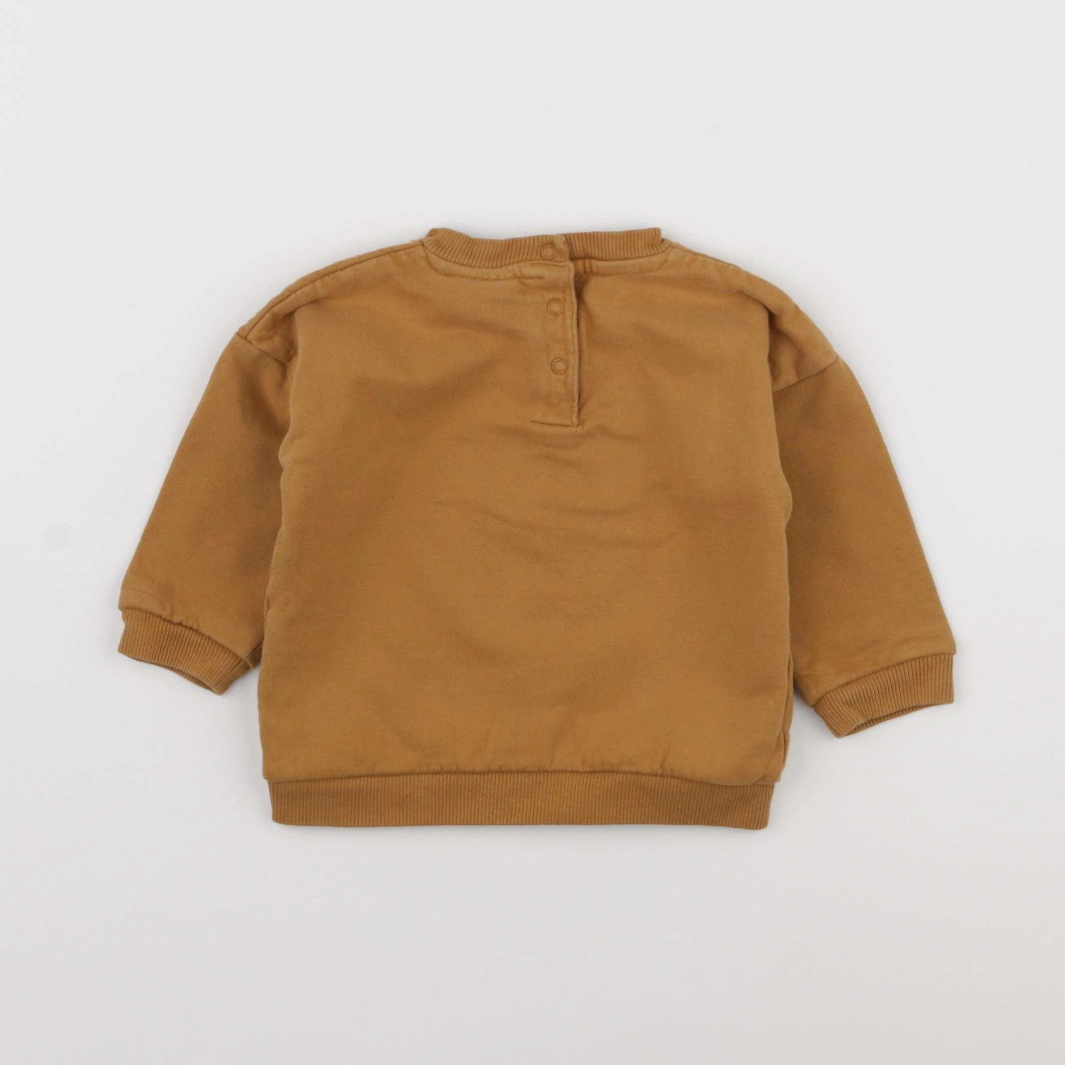 Vertbaudet - sweat marron - 12 mois