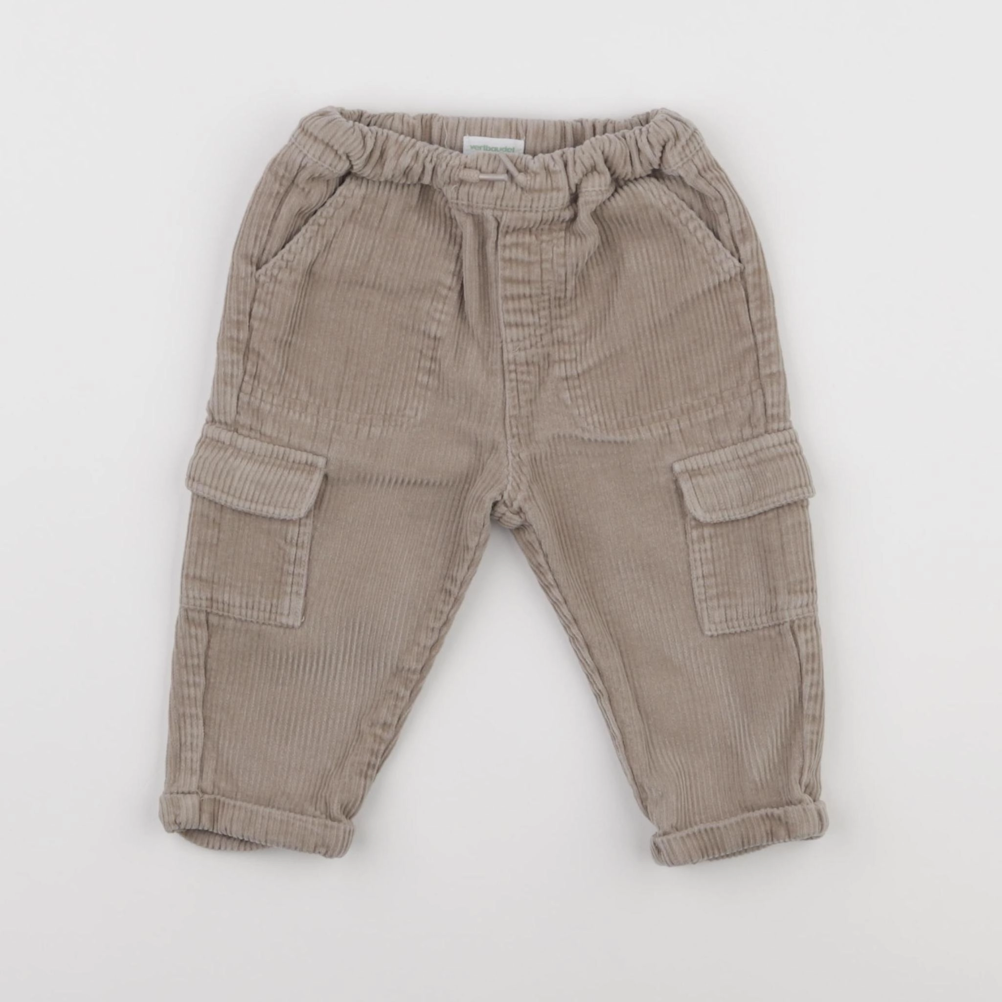 Vertbaudet - pantalon gris - 12 mois