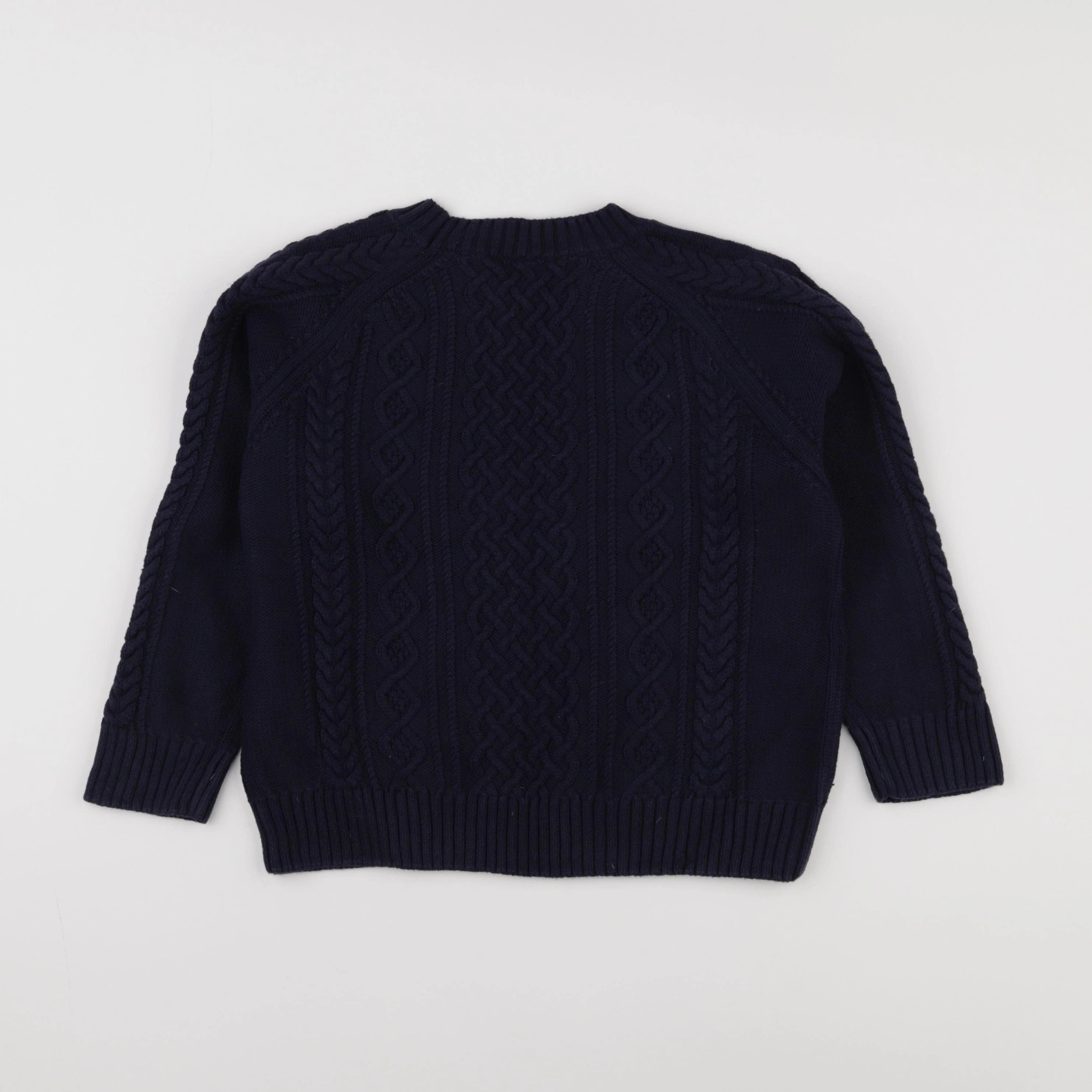 Petit Bateau - pull bleu - 8 ans