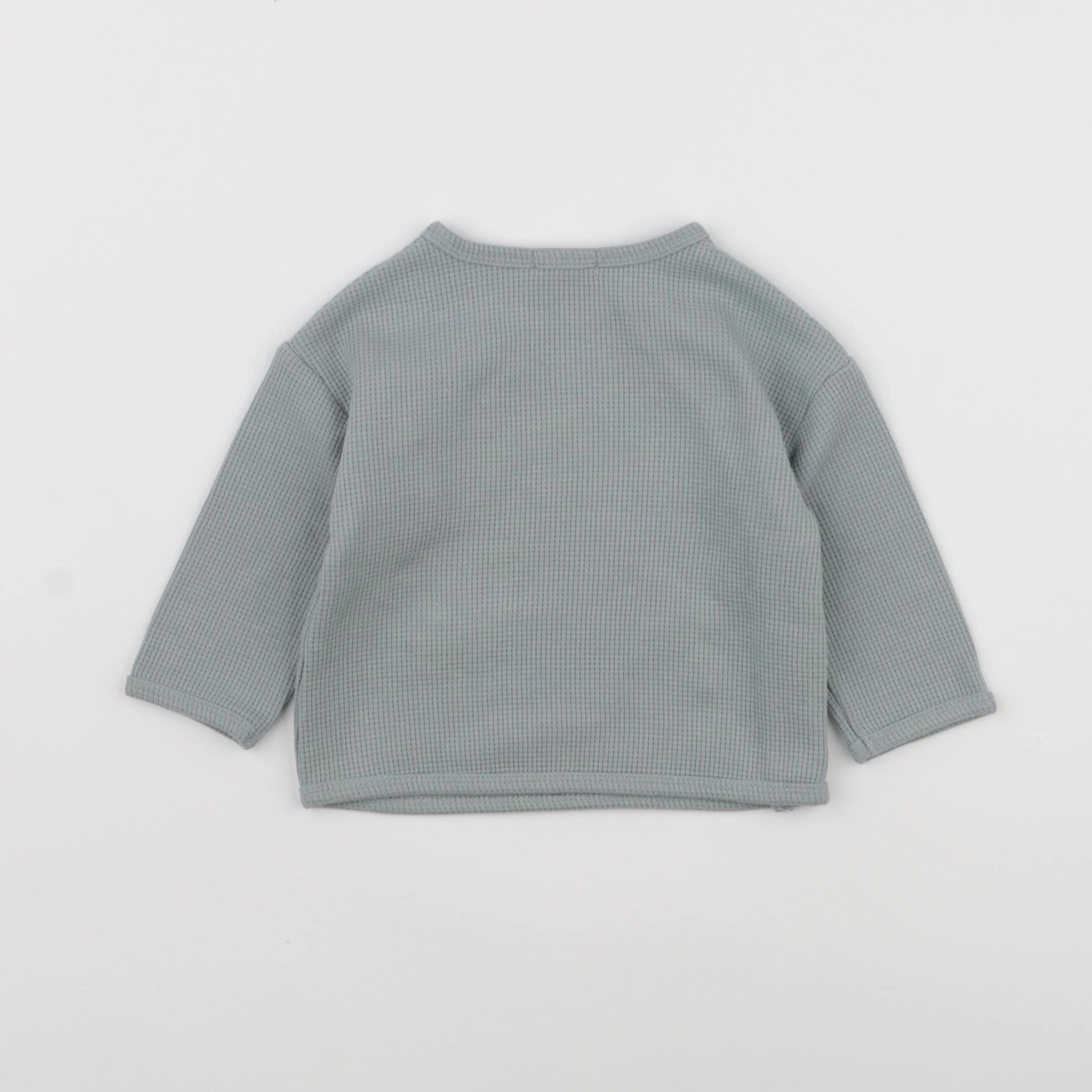 Vertbaudet - tee-shirt bleu - 6 mois