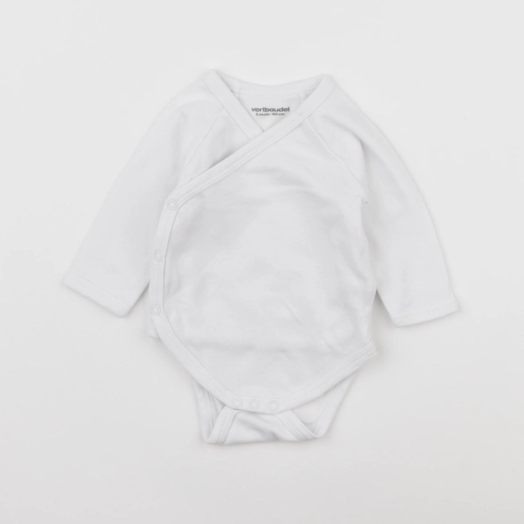 Vertbaudet - body blanc - 3 mois