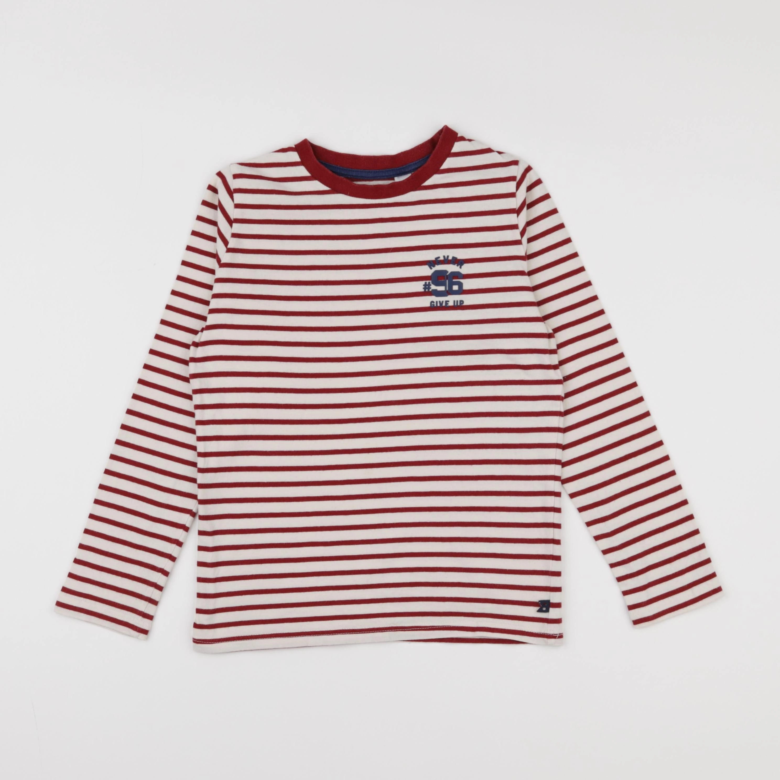 Okaidi - tee-shirt beige, rouge - 8 ans