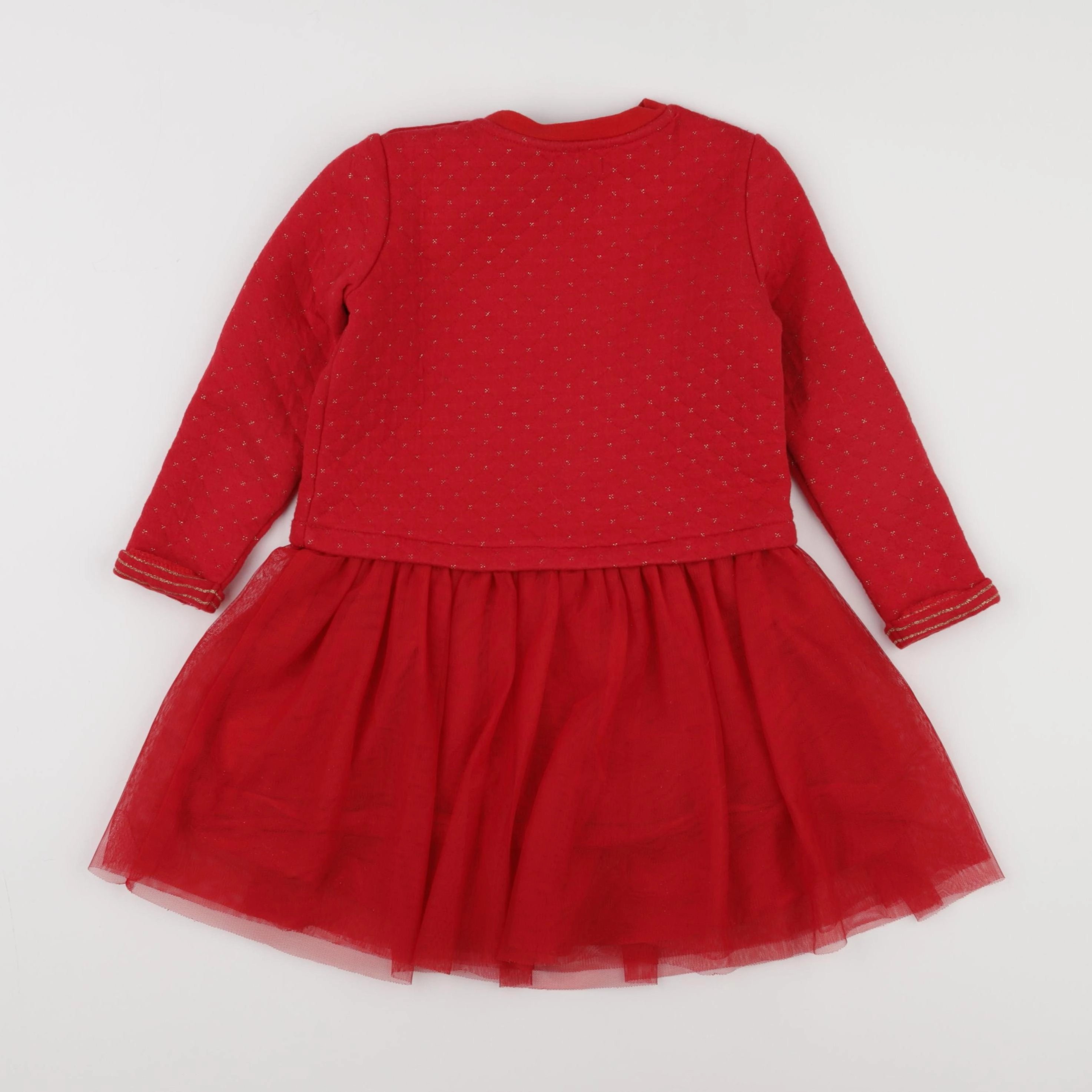 Vertbaudet - robe rouge - 5 ans