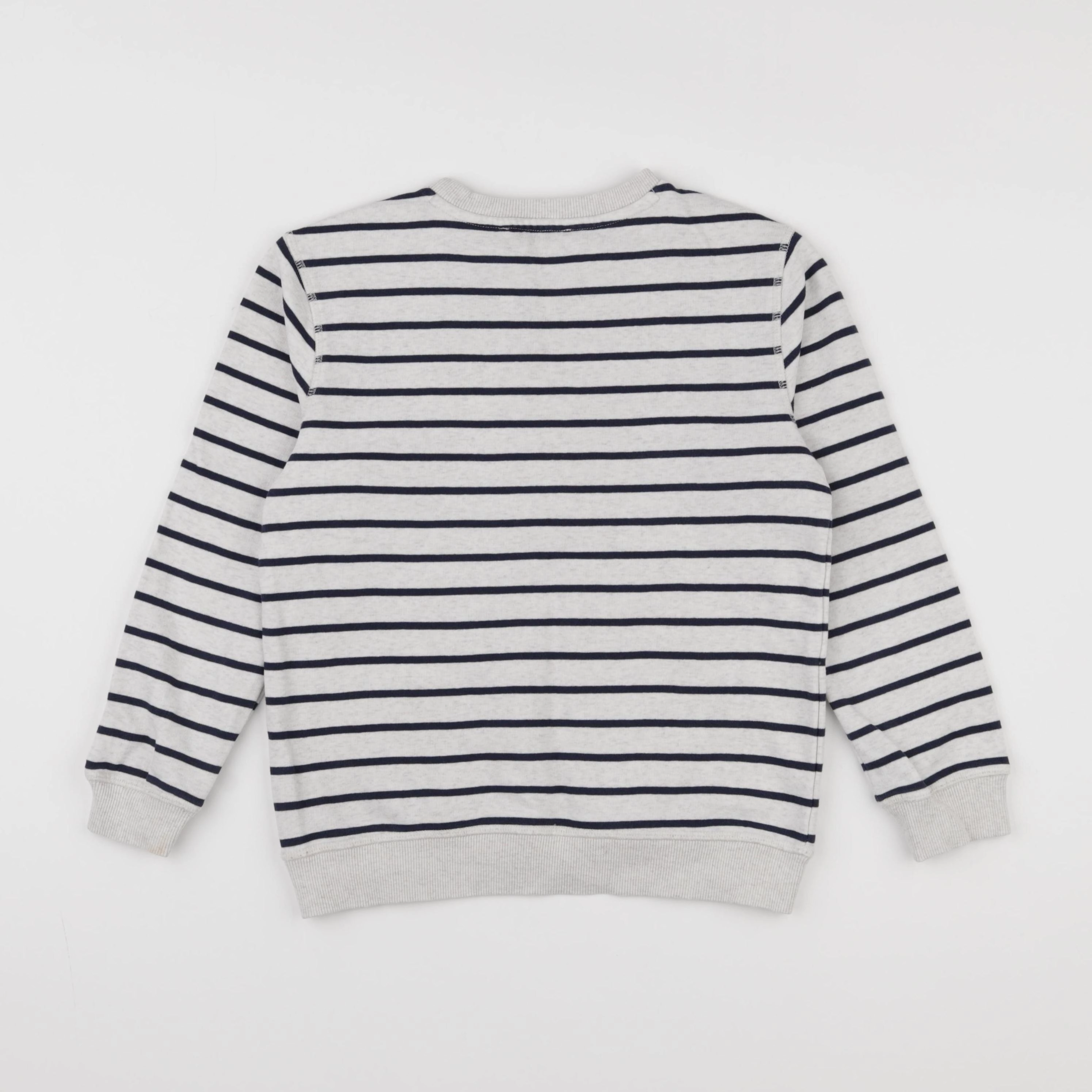 Cyrillus - sweat beige, bleu - 8 ans