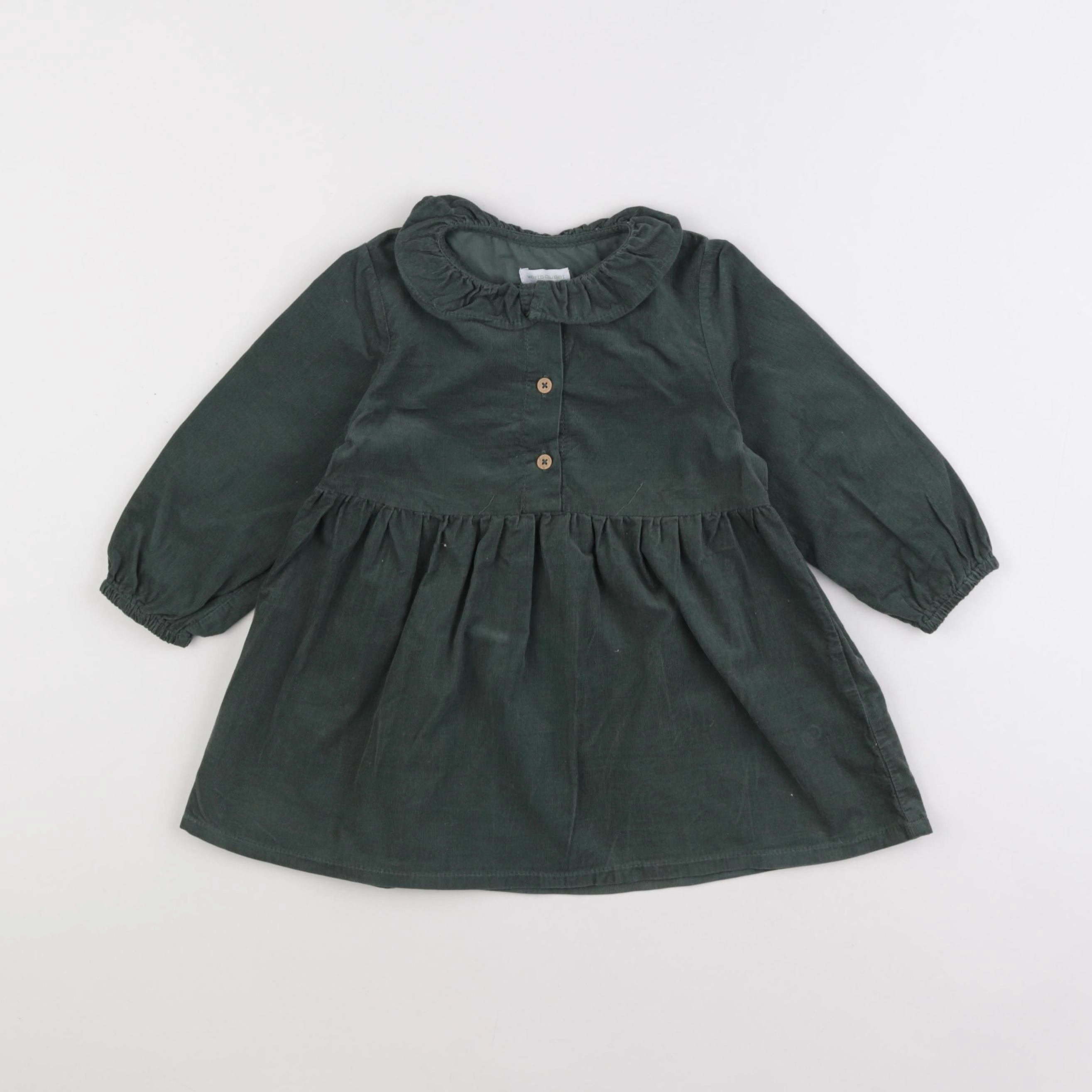Vertbaudet - robe vert - 24 mois