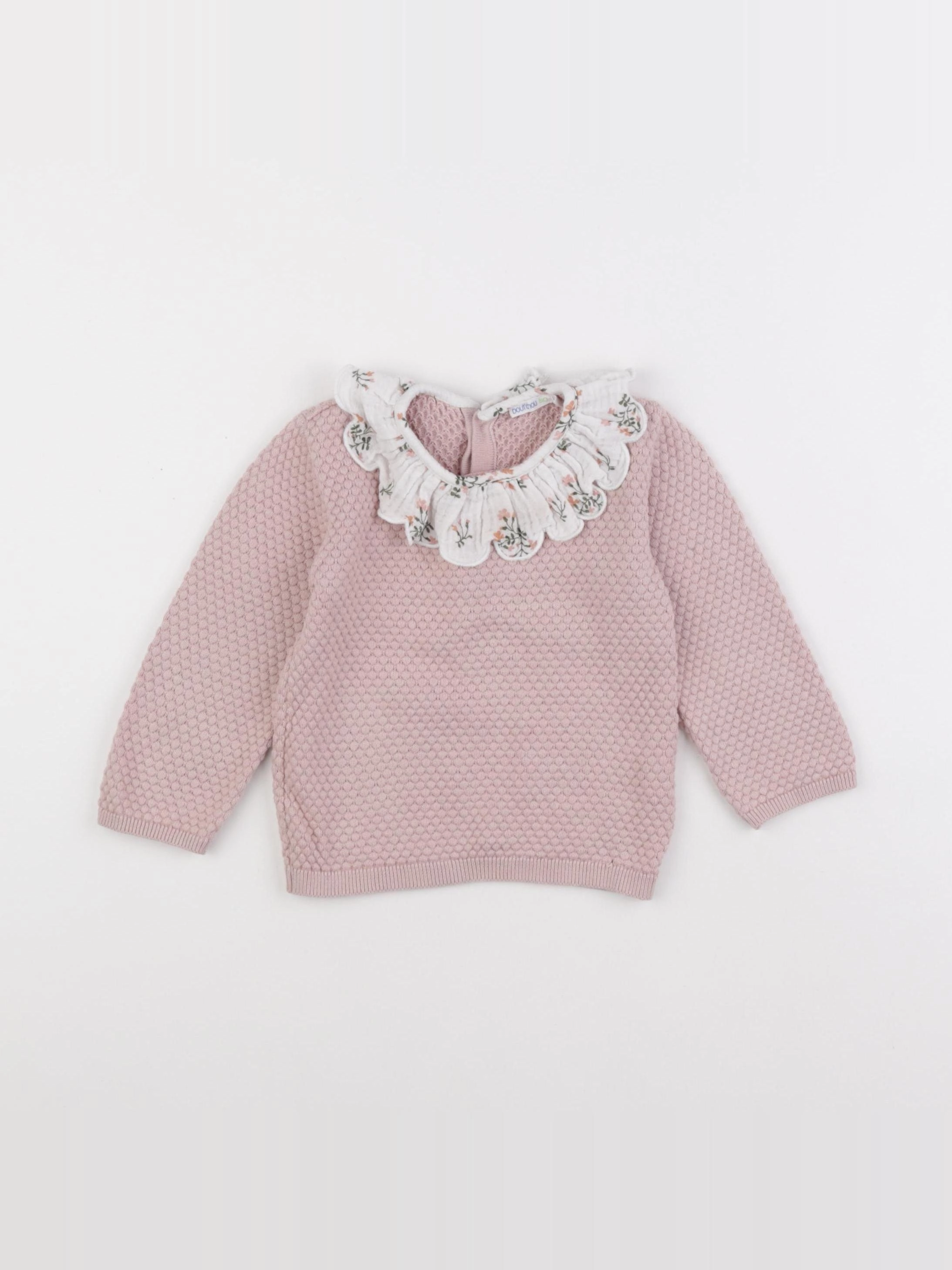 Boutchou - pull rose - 12 mois