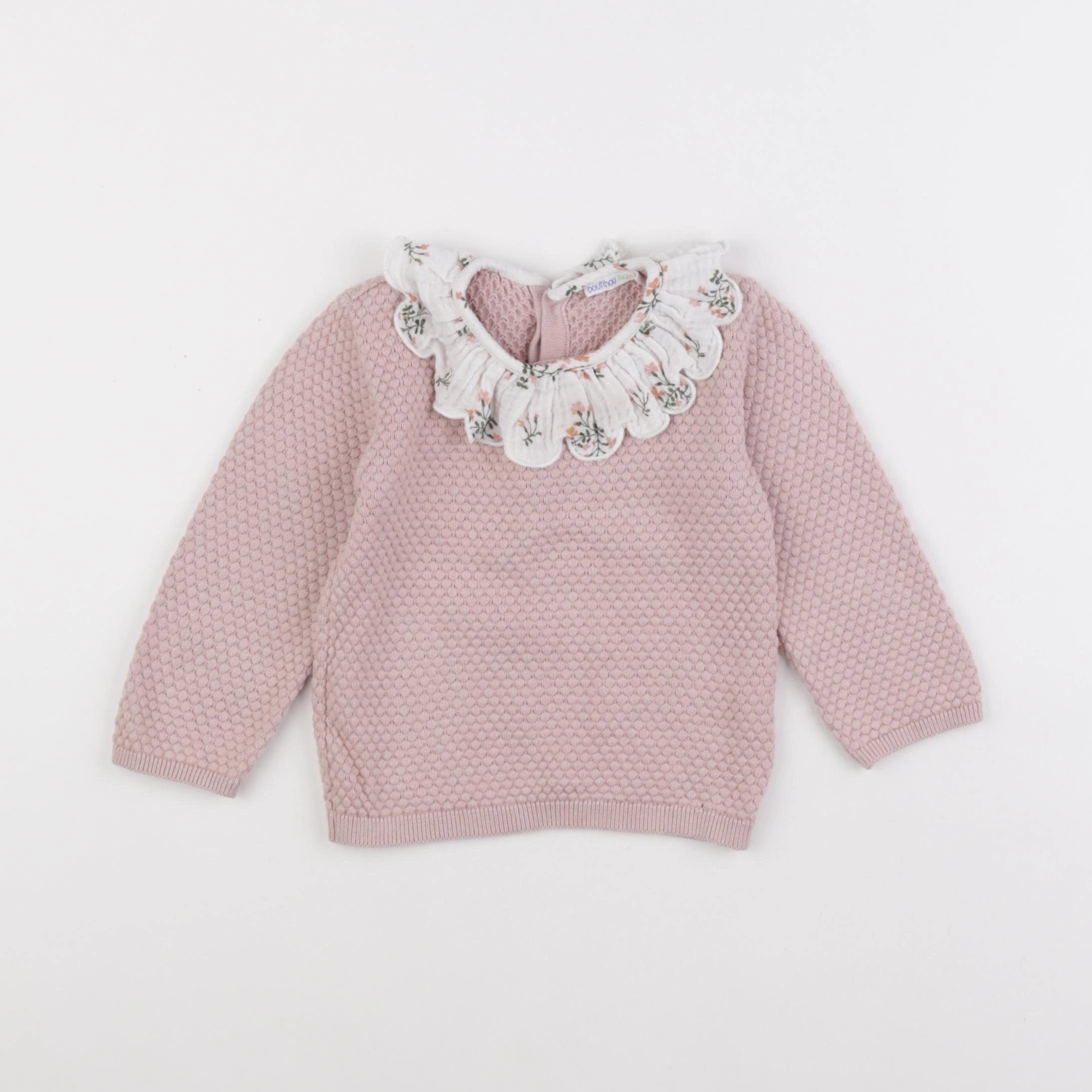 Boutchou - pull rose - 12 mois