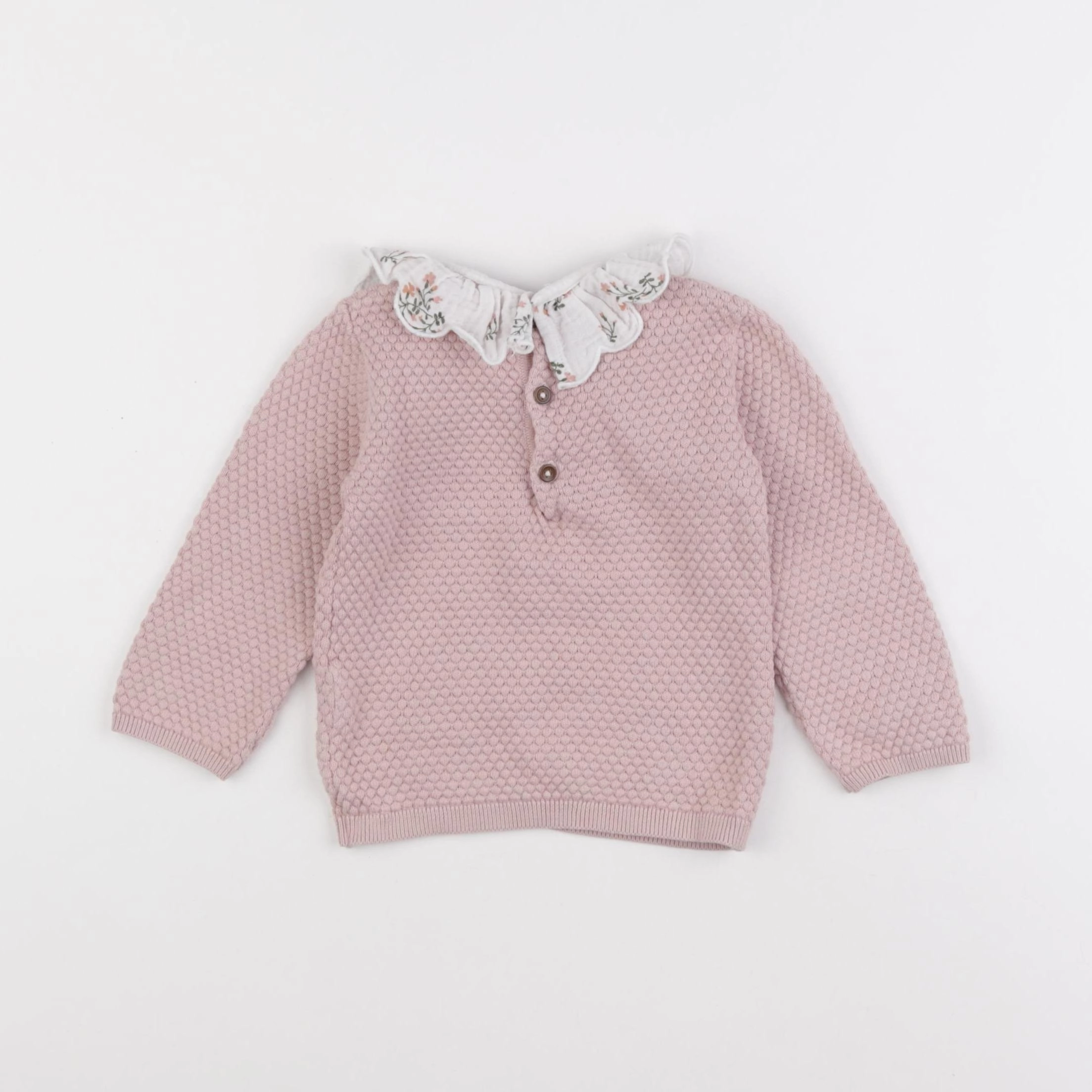 Boutchou - pull rose - 12 mois