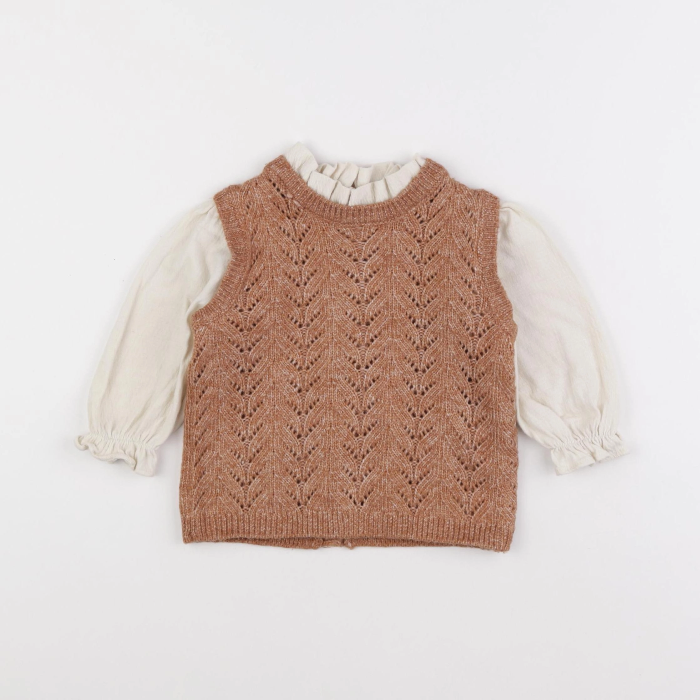 Tape à l'oeil - pull marron - 18 mois