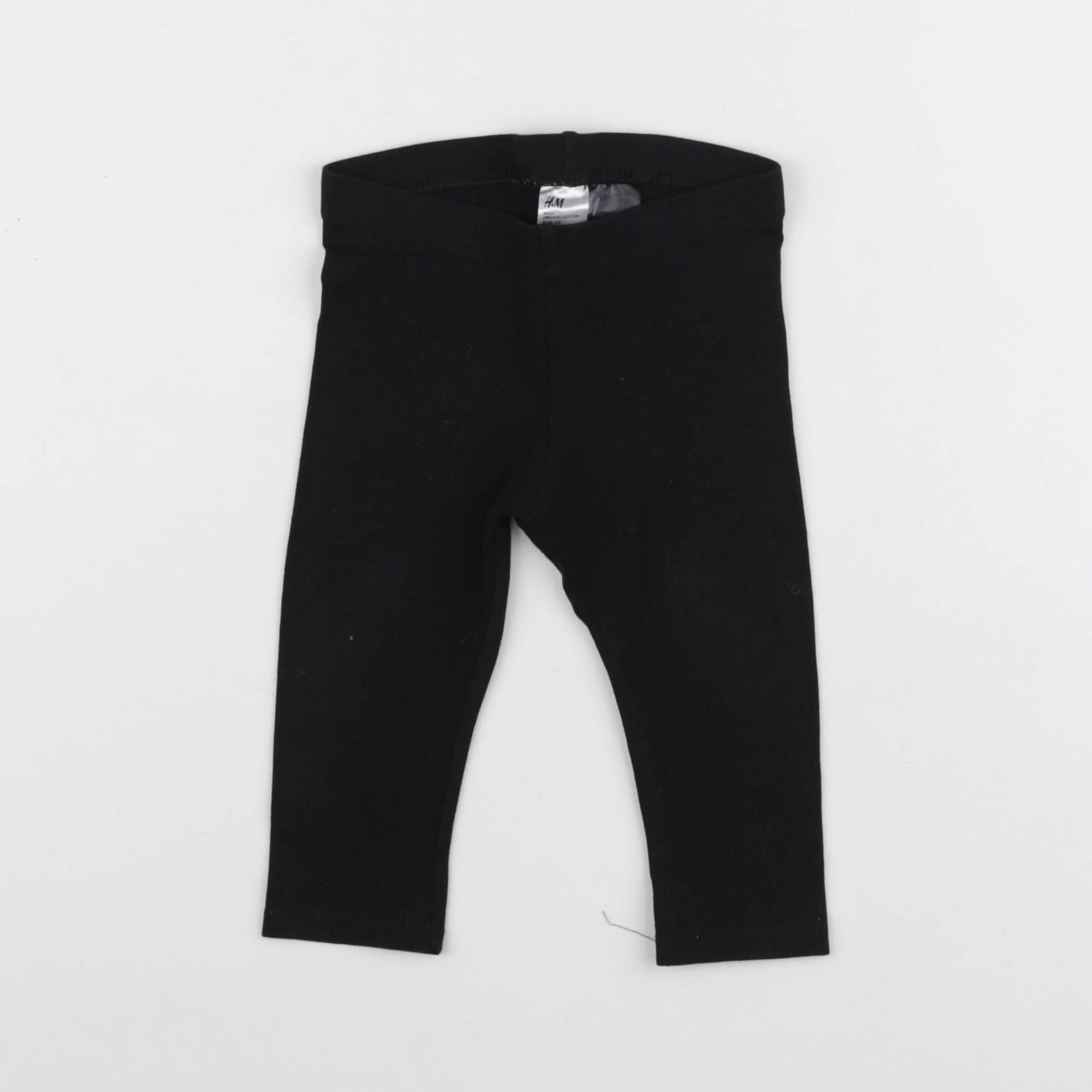 H&M - legging noir - 9 mois