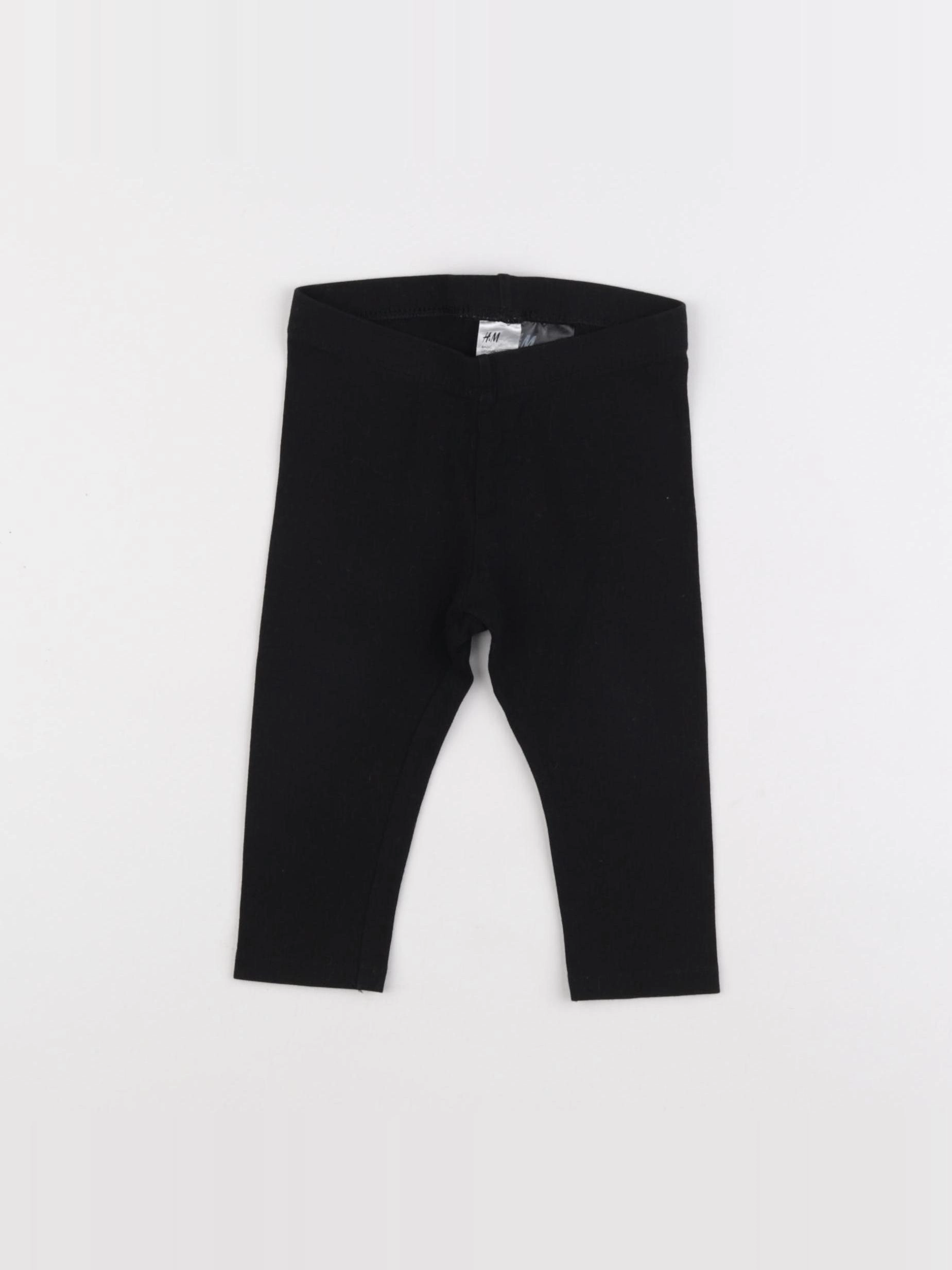 H&M - legging noir - 9 mois