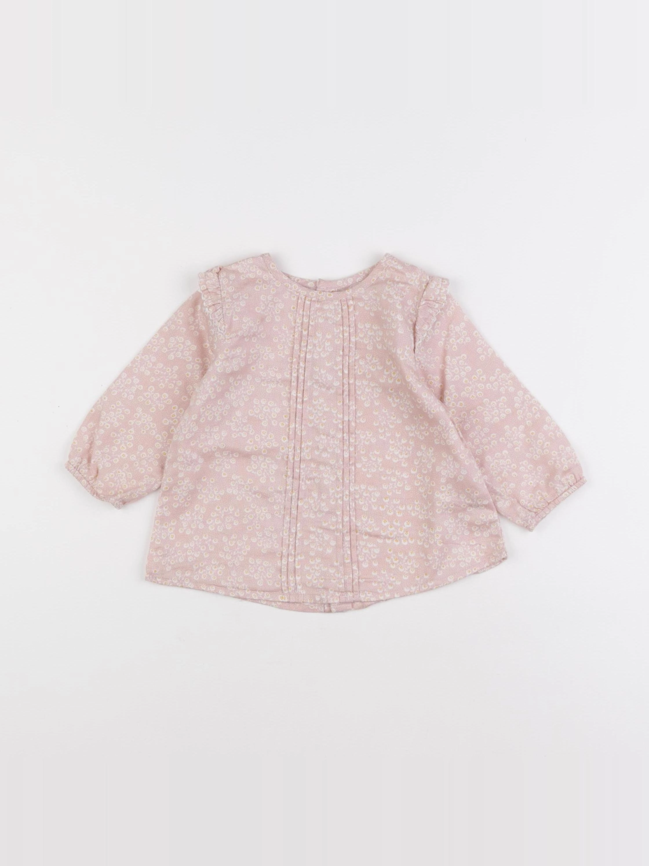 Boutchou - blouse rose - 12 mois