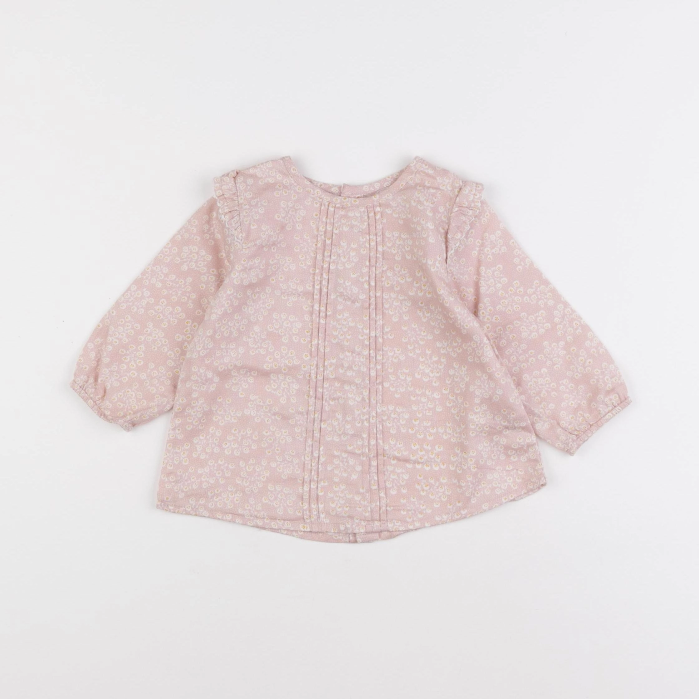 Boutchou - blouse rose - 12 mois